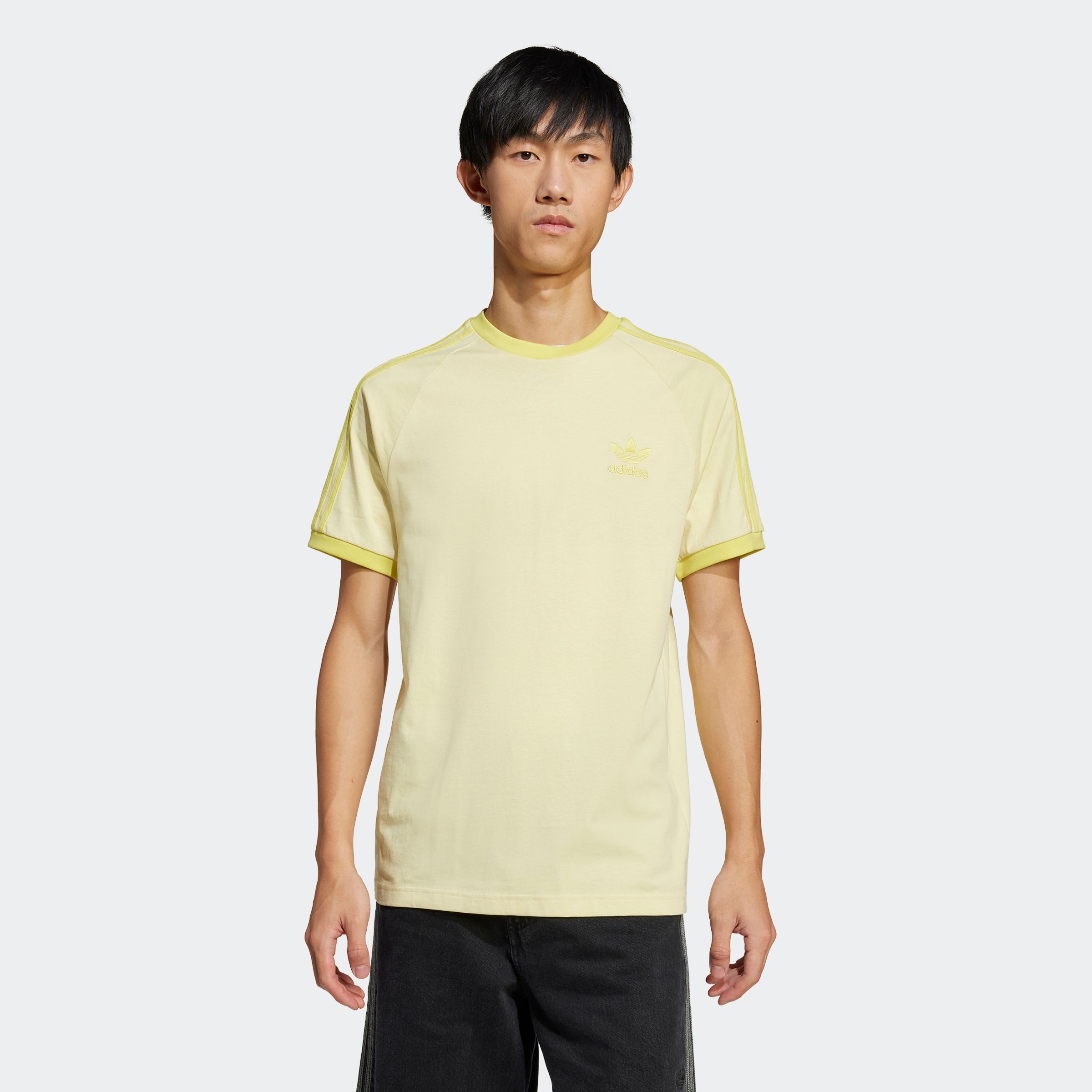 adidas Originals T-shirt 3-STRIPES TEE drie-strepen t-shirt heren t-shirts maat M geel