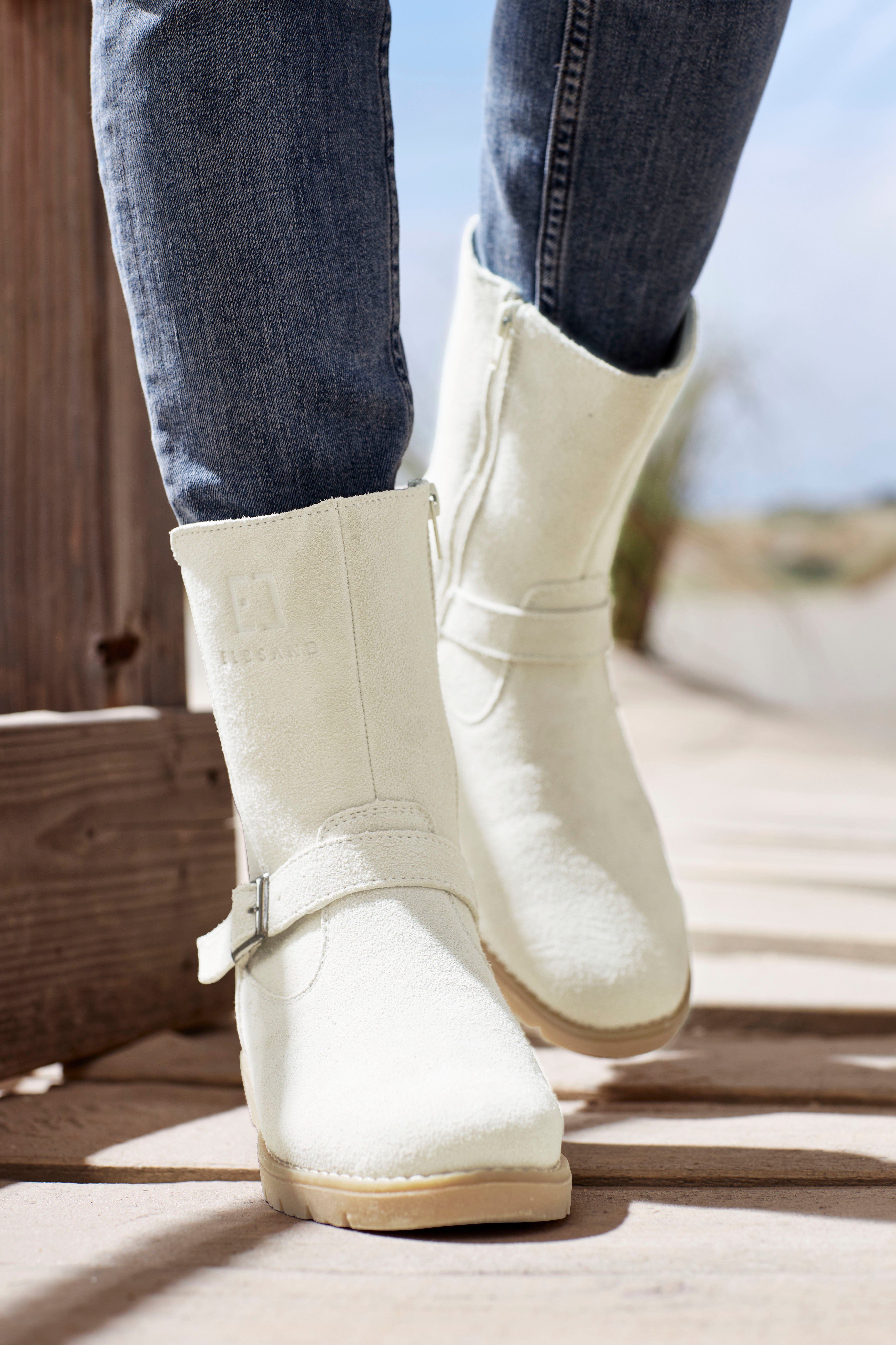 Elbsand Winterlaarzen Boots, winter enkellaars, leer, wind- & waterafstotende Tex-membraan