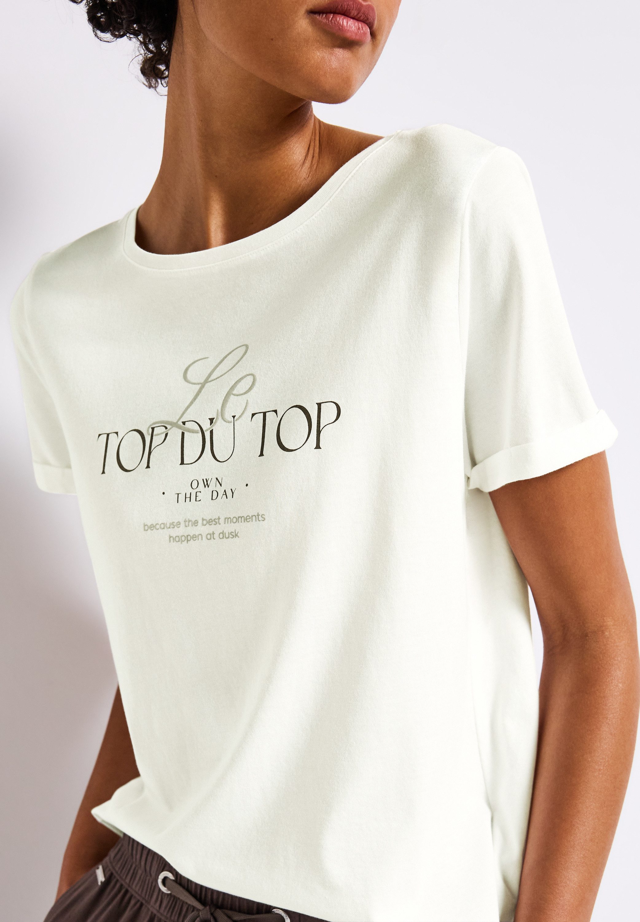 STREET ONE T-shirt met frontprint