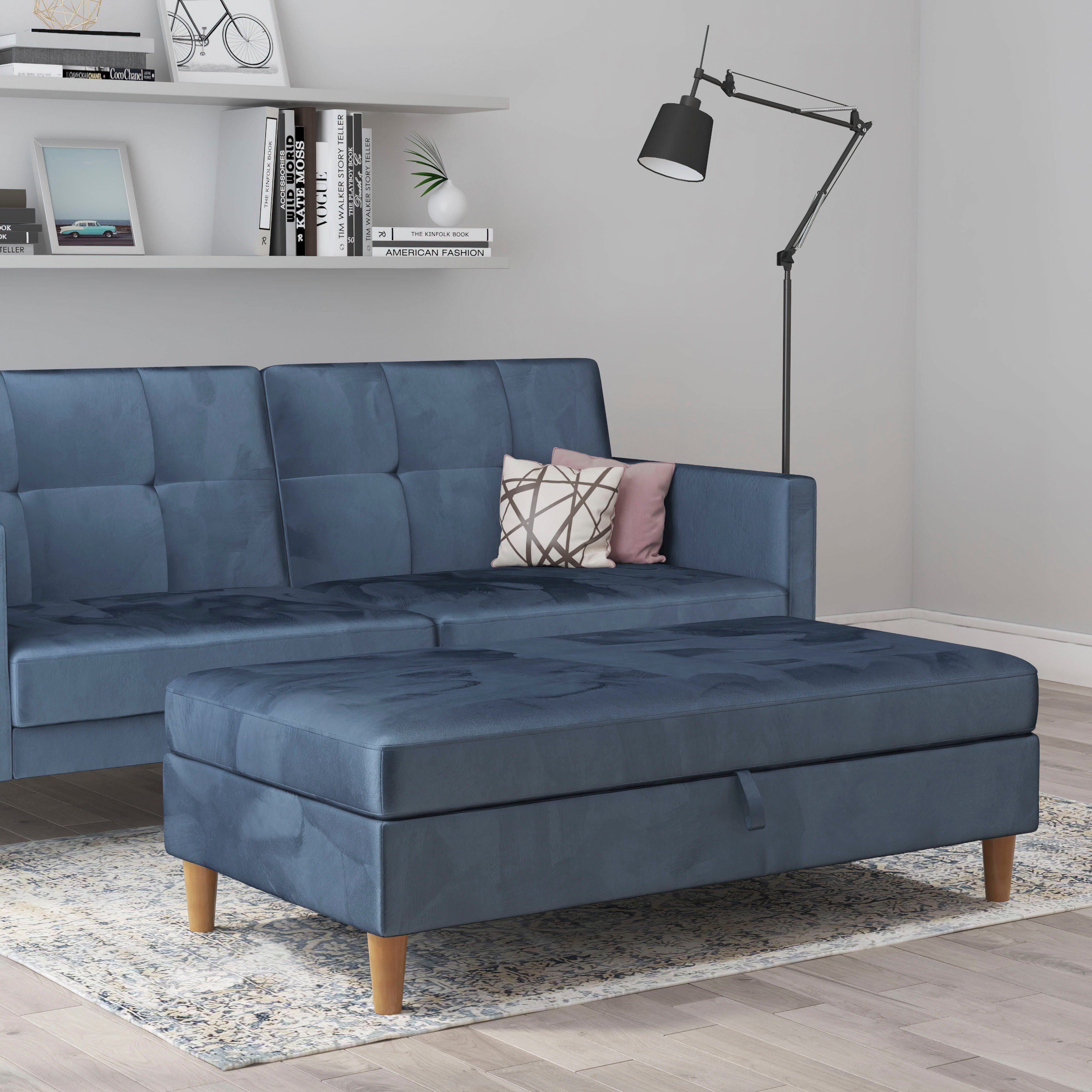 Dorel Home Hocker met bergruimte Lilly met bergruimte, vrij in ruimte plaatsbaar, zithoogte 43 cm (1 stuk)