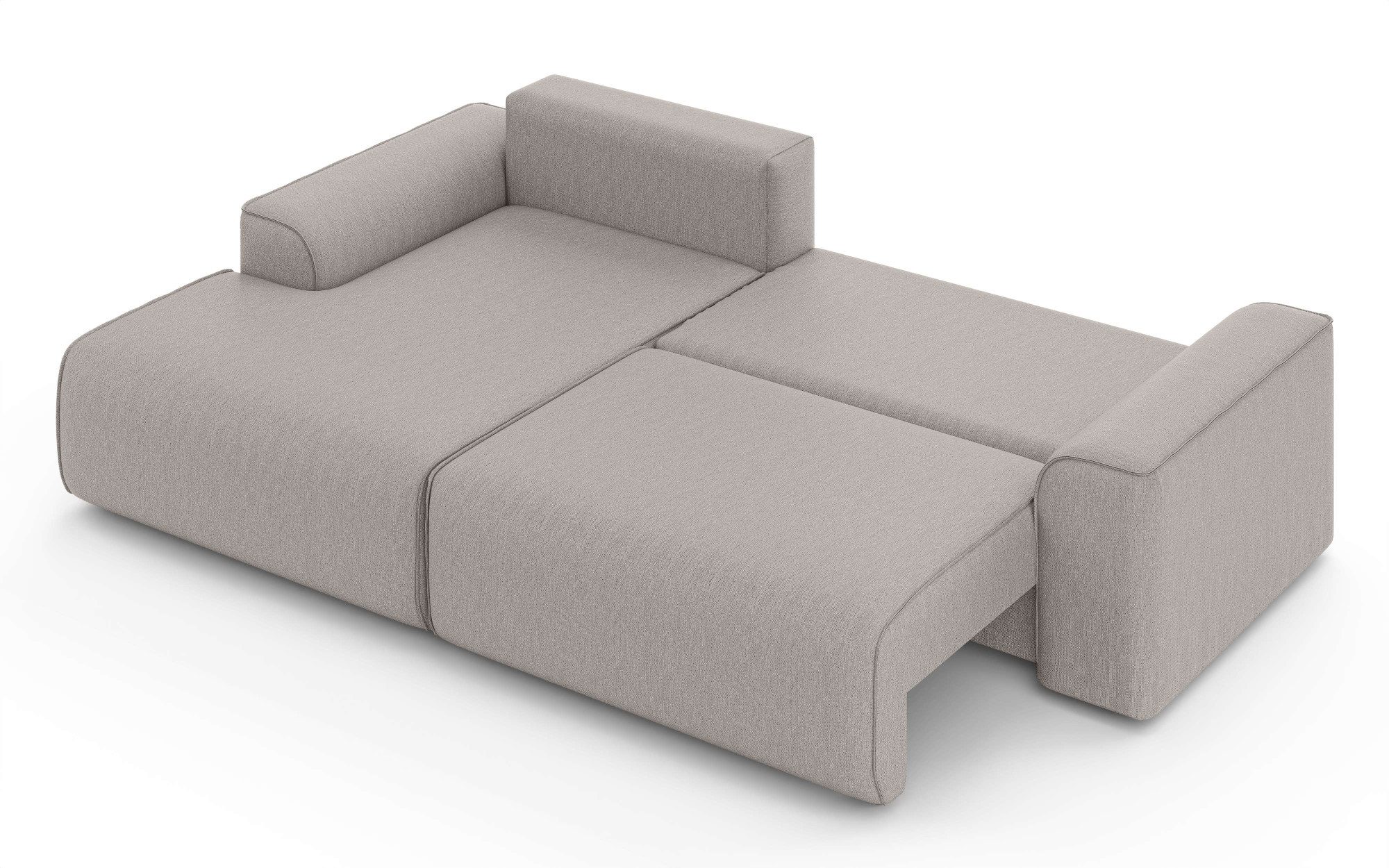 Home affaire Hoekbank Santenay met bedfunctie en bedlade, afmetingen: B/D/H 266/164/90 cm