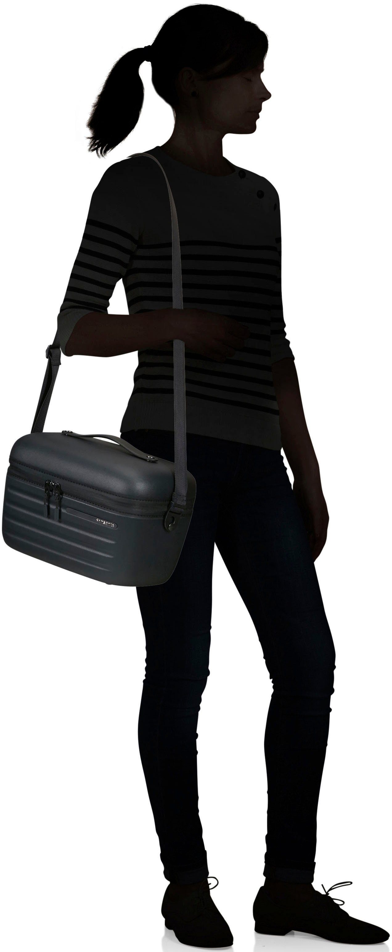 Samsonite Beautycase STACKD Beauty Case black 25 cm Beauty-bag beautybox make-up etui cosmetica box