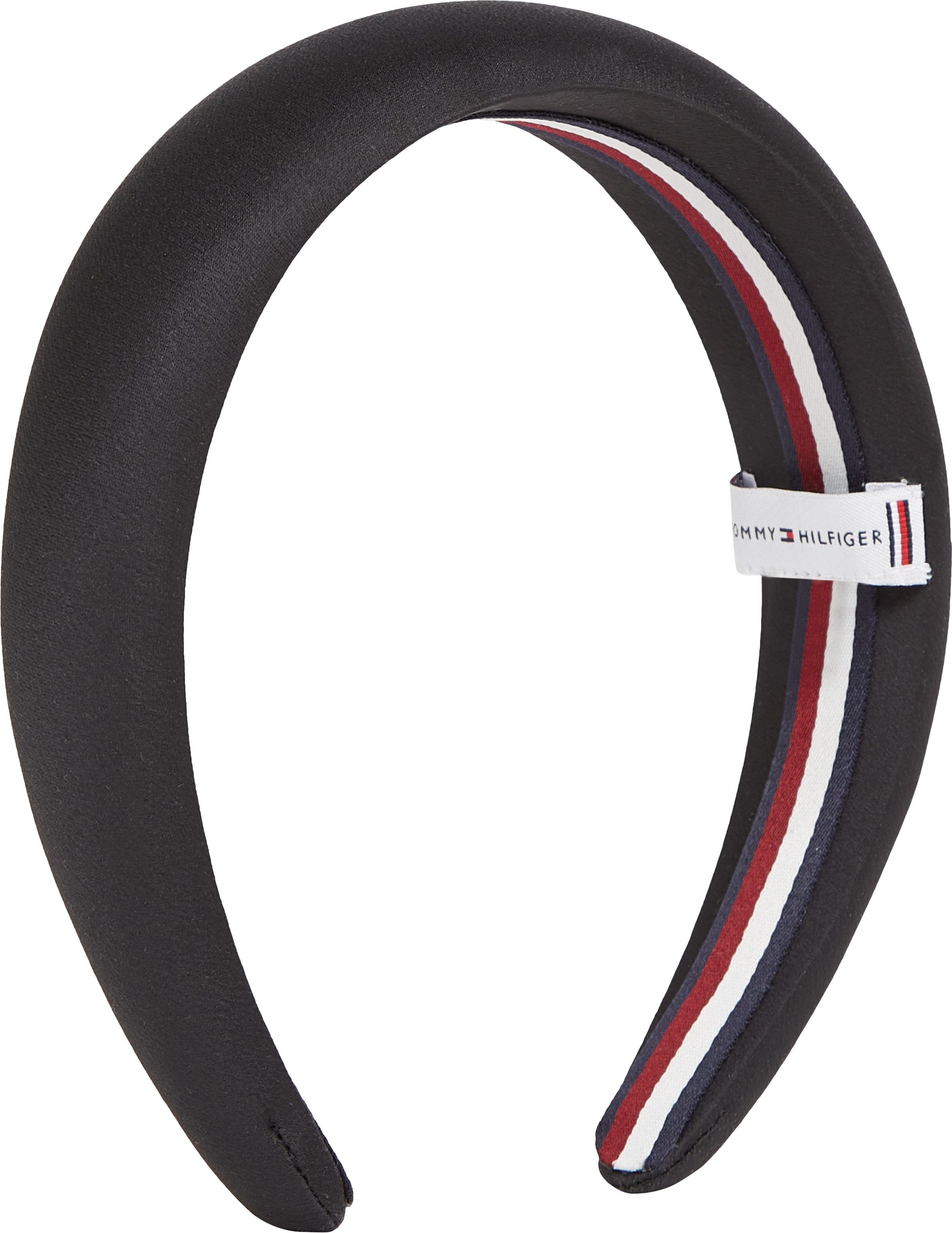 Tommy Hilfiger Hoofdband ELEVATED CHIC HEADBAND Logo-embleem, zachte aanraking, premium haarband