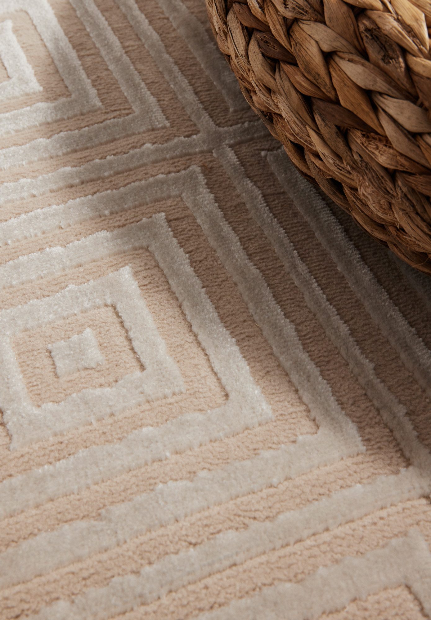 ELLE DECORATION Design-vloerkleed Tourmaline Woonkamer, slaapkamer, loper, hoog-laag effect, gang, glans