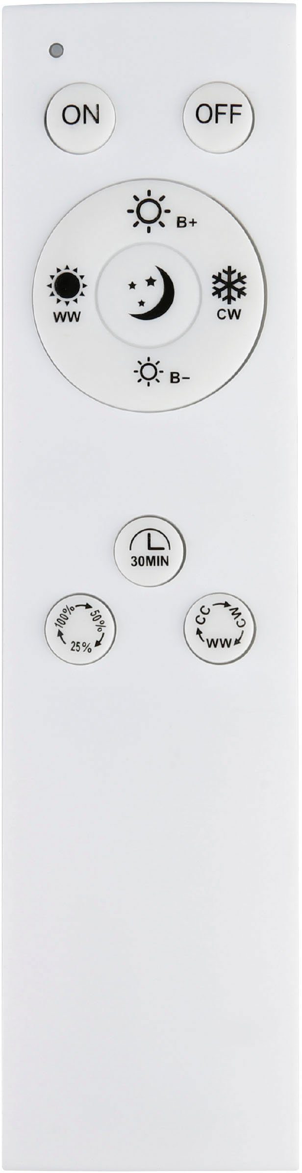 EGLO Plafondlamp MONIROTE Plafondlamp in nikkel van staal, alu - 37W - warmwit - koudwit (1 stuk)