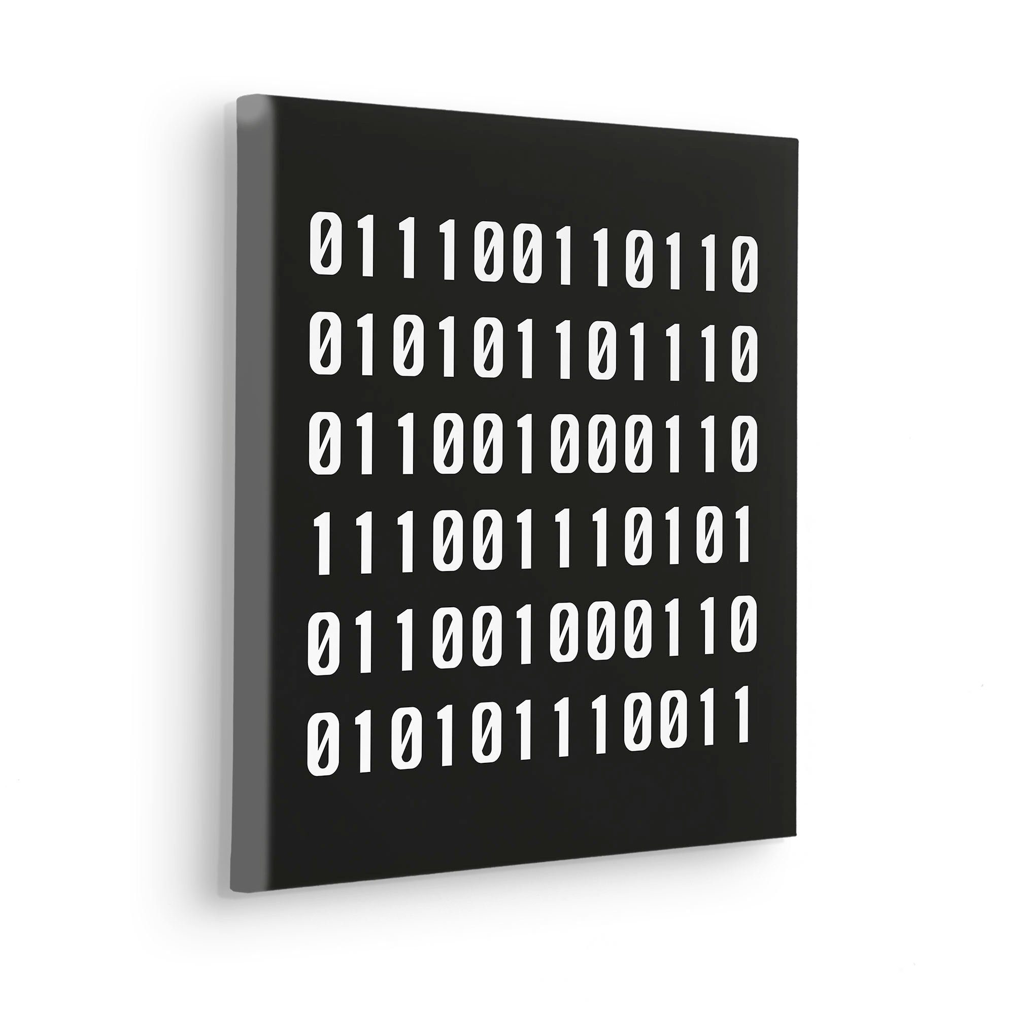 Komar Artprint op linnen Typo Naughty Binary - Afmeting 40 x 40 cm (1 stuk)