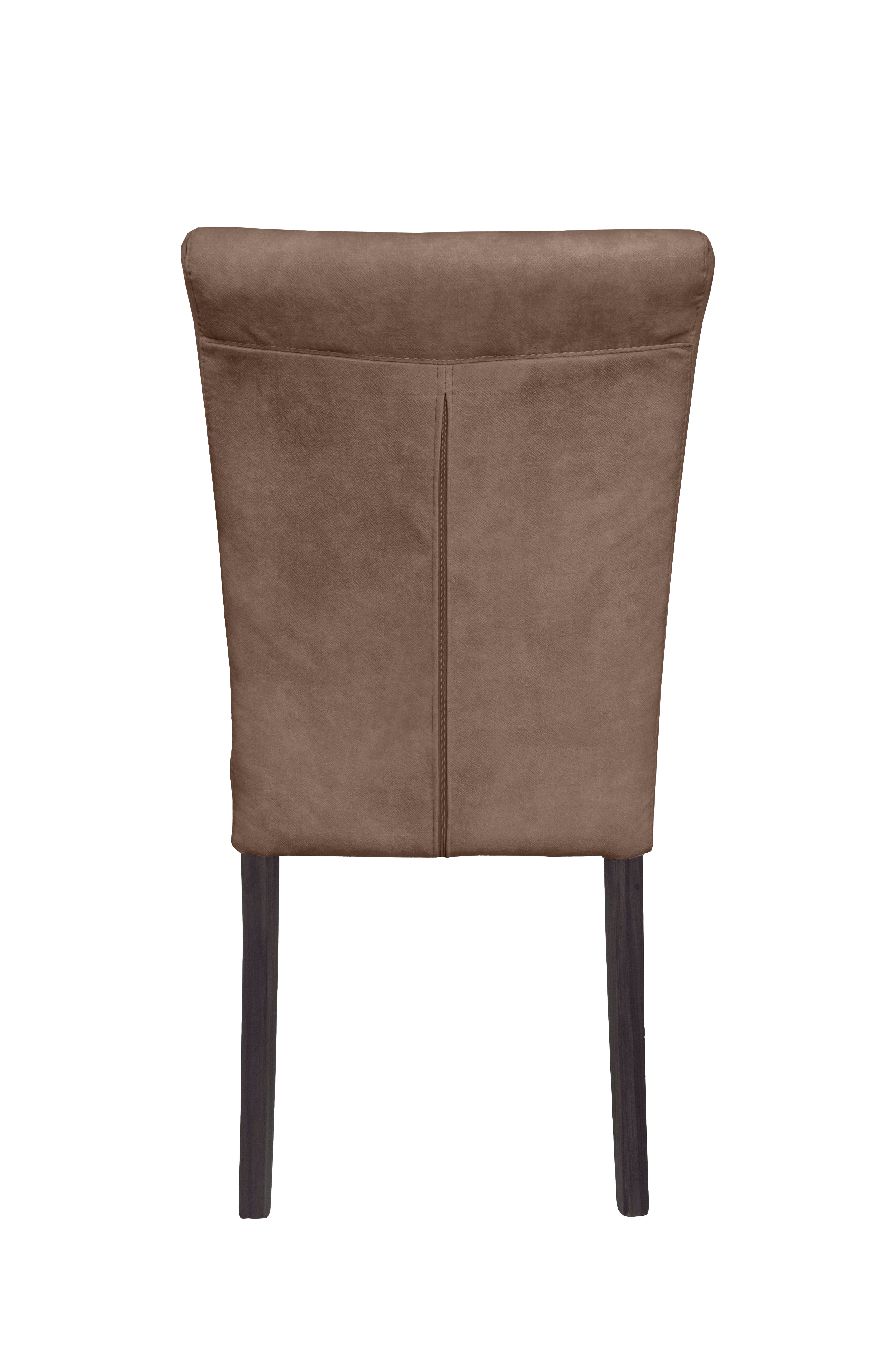 Home affaire Stoel met 4 poten Henry Zacht verdikte zitting en rugleuning (set, 2 stuks)