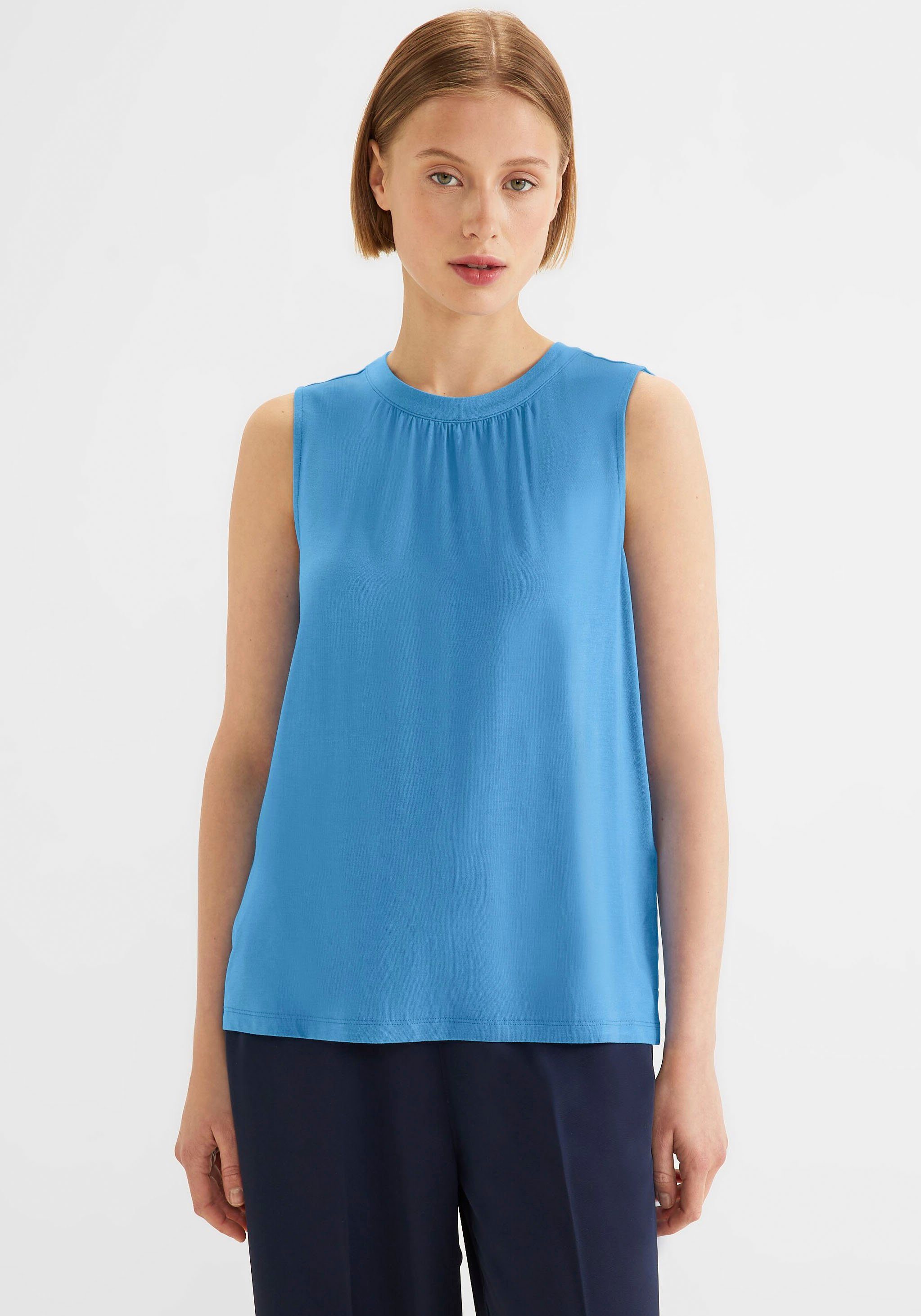 STREET ONE Shirttop met plooien bij de hals