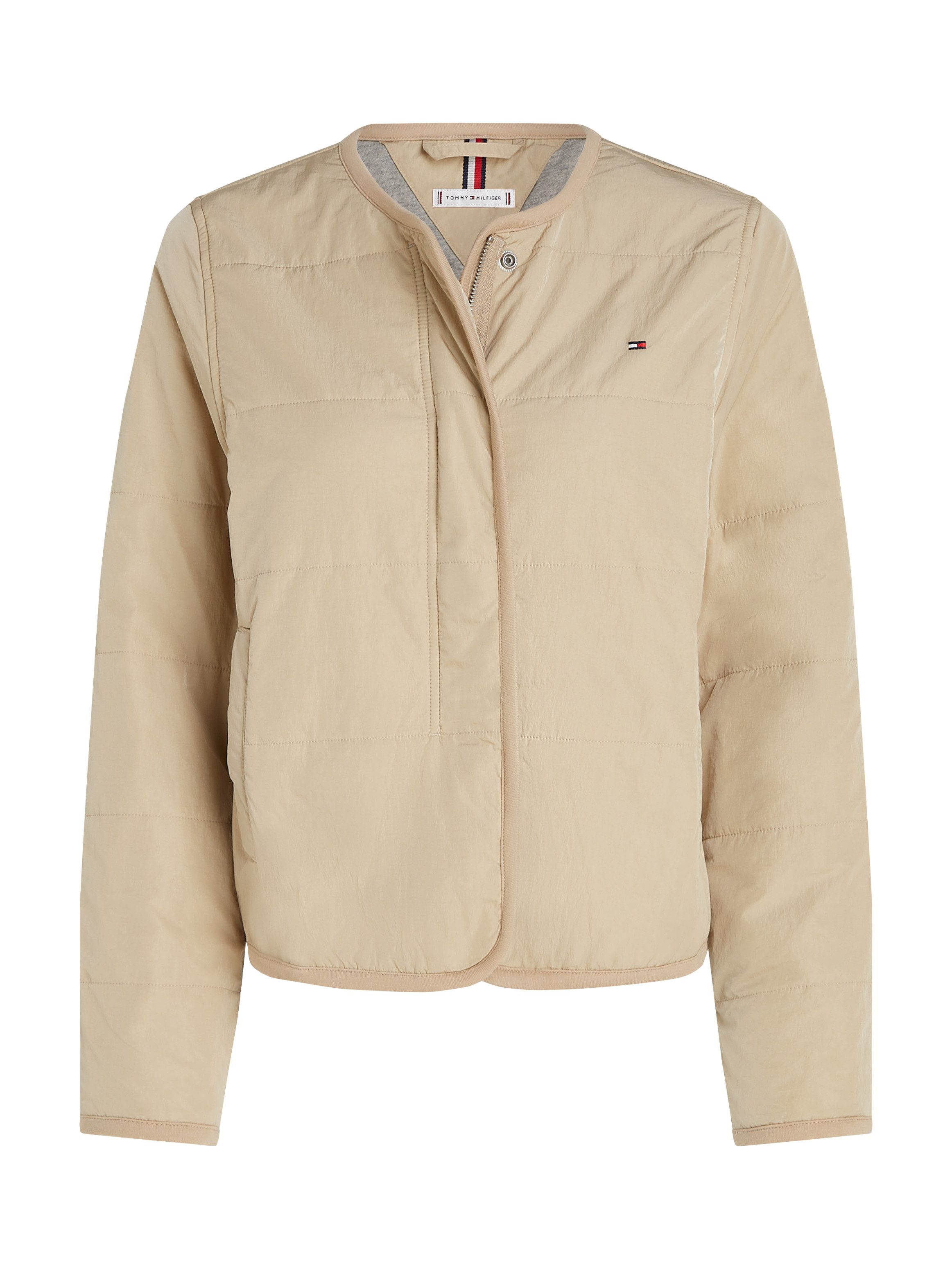 Tommy Hilfiger Gewatteerde jas JERSEY LINED JACKET met tommy jeans-merklabel