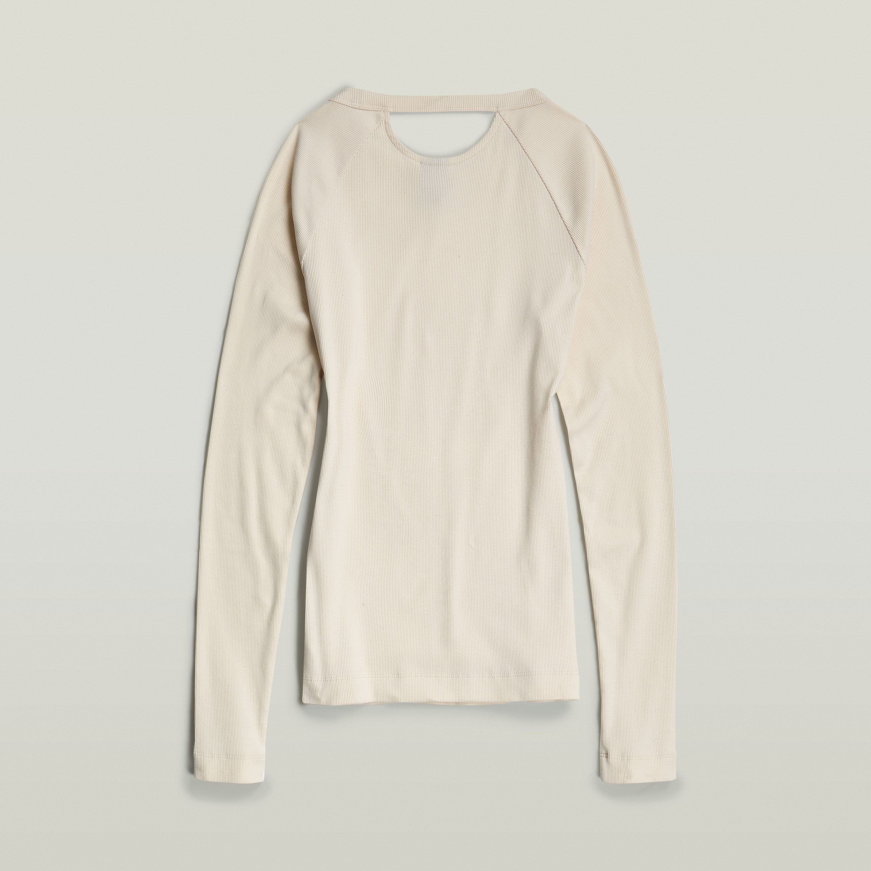 G-Star RAW T-shirt Slim Rib Keyhole met cut-out achter