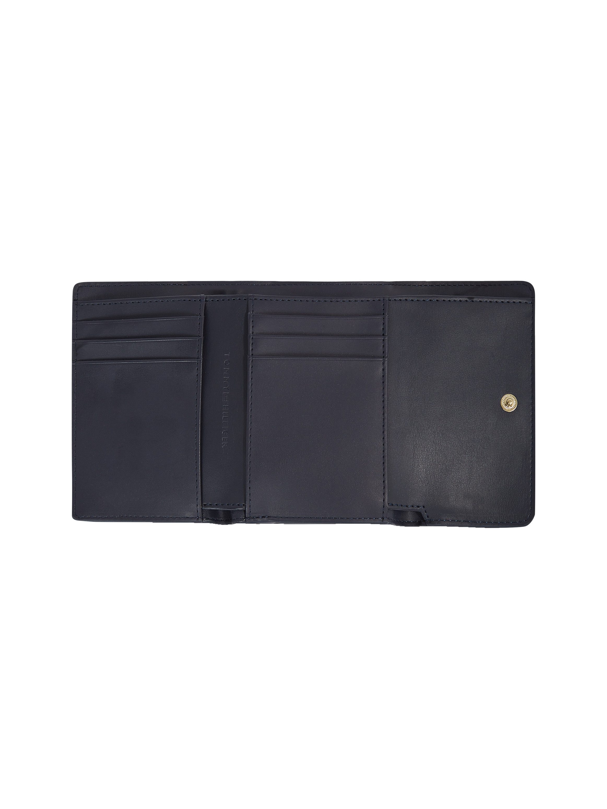 Tommy Hilfiger Portemonnee TH DISTINCT TRIFOLD WALLET MONO , dames portemonnee, portemonnee met edel th-logo