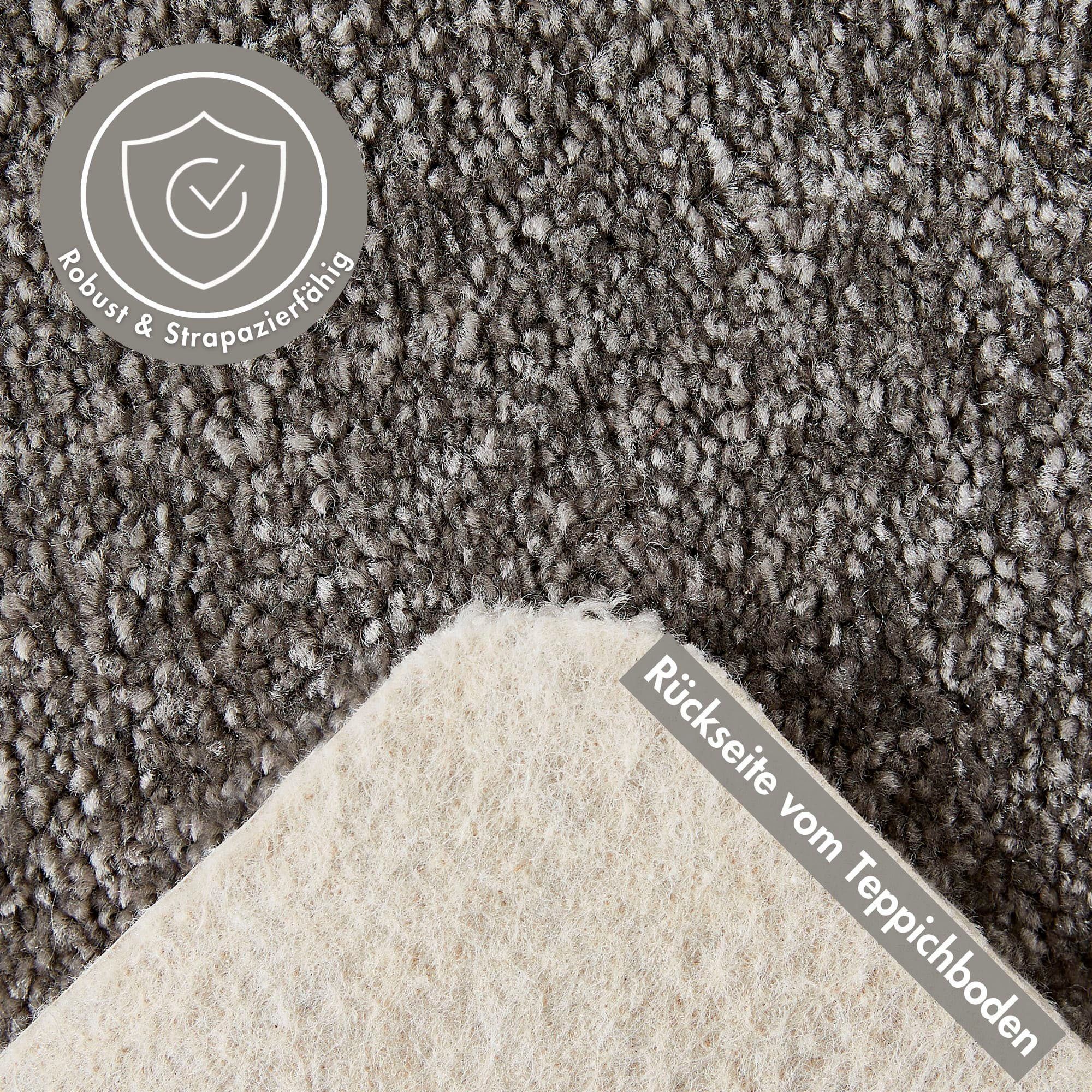 Andiamo Tapijt Frisee-Velours Rennes, Made in Belgium Effen kleuren, breedte 400 cm of 500 cm, slijtvast, onderhoudsvriendelijk