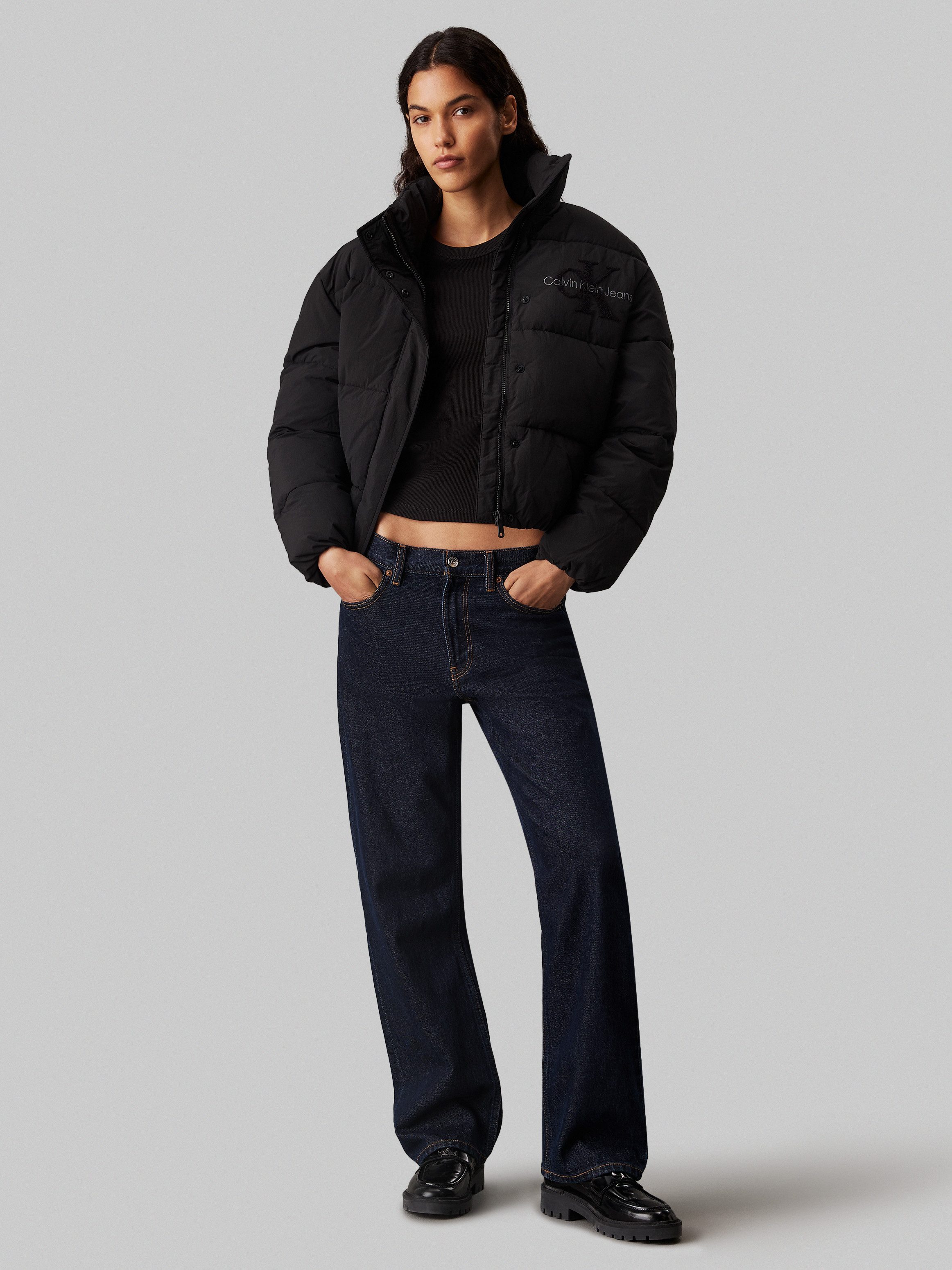 Calvin Klein Outdoorjack CHENILLE MONOLOGO PUFFER