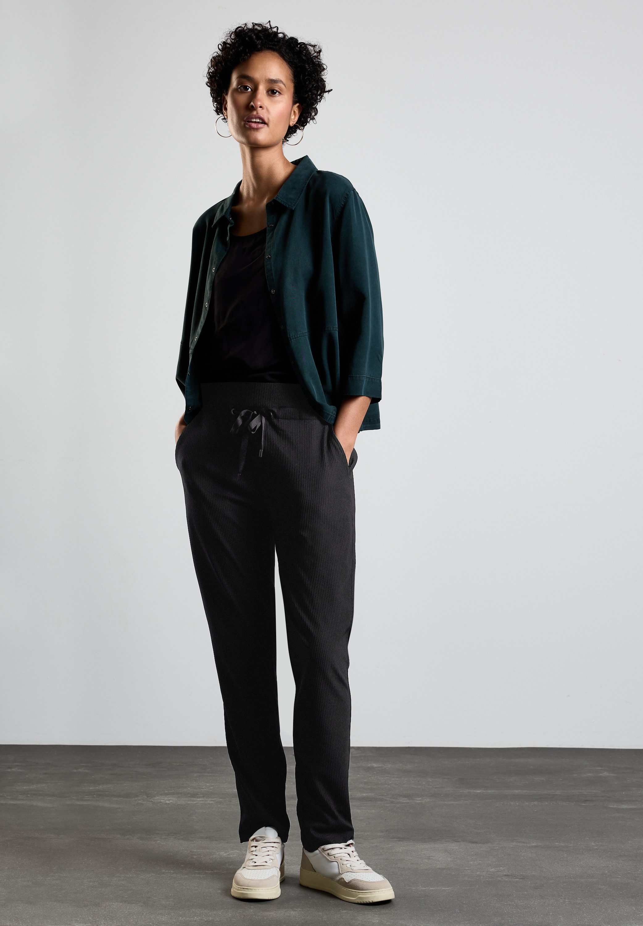 STREET ONE Homewearbroek Style Bonny met ribstructuur