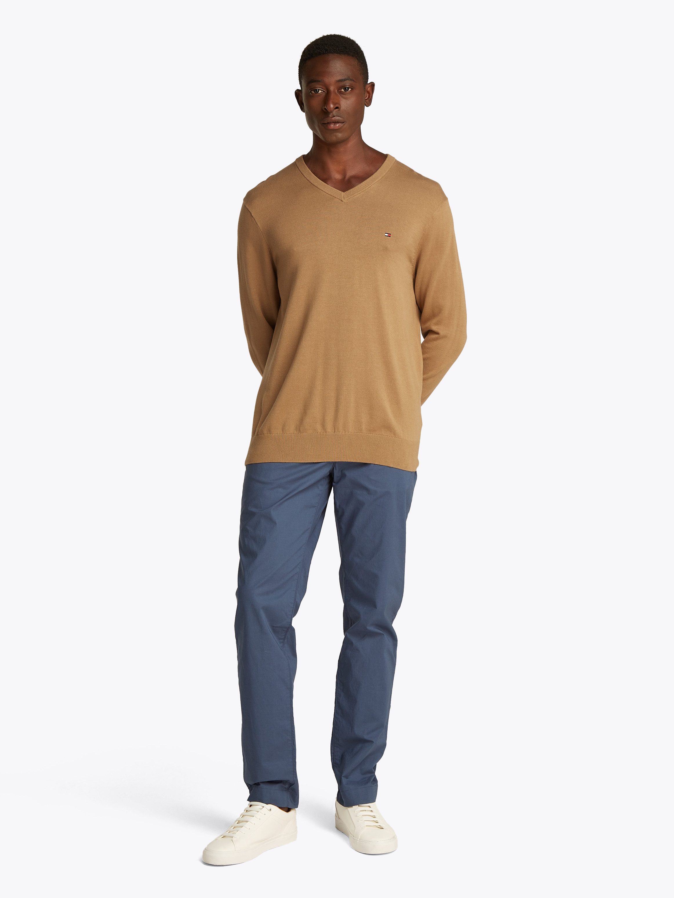 Tommy Hilfiger Gebreide trui ESSENTIAL COTTON V NECK