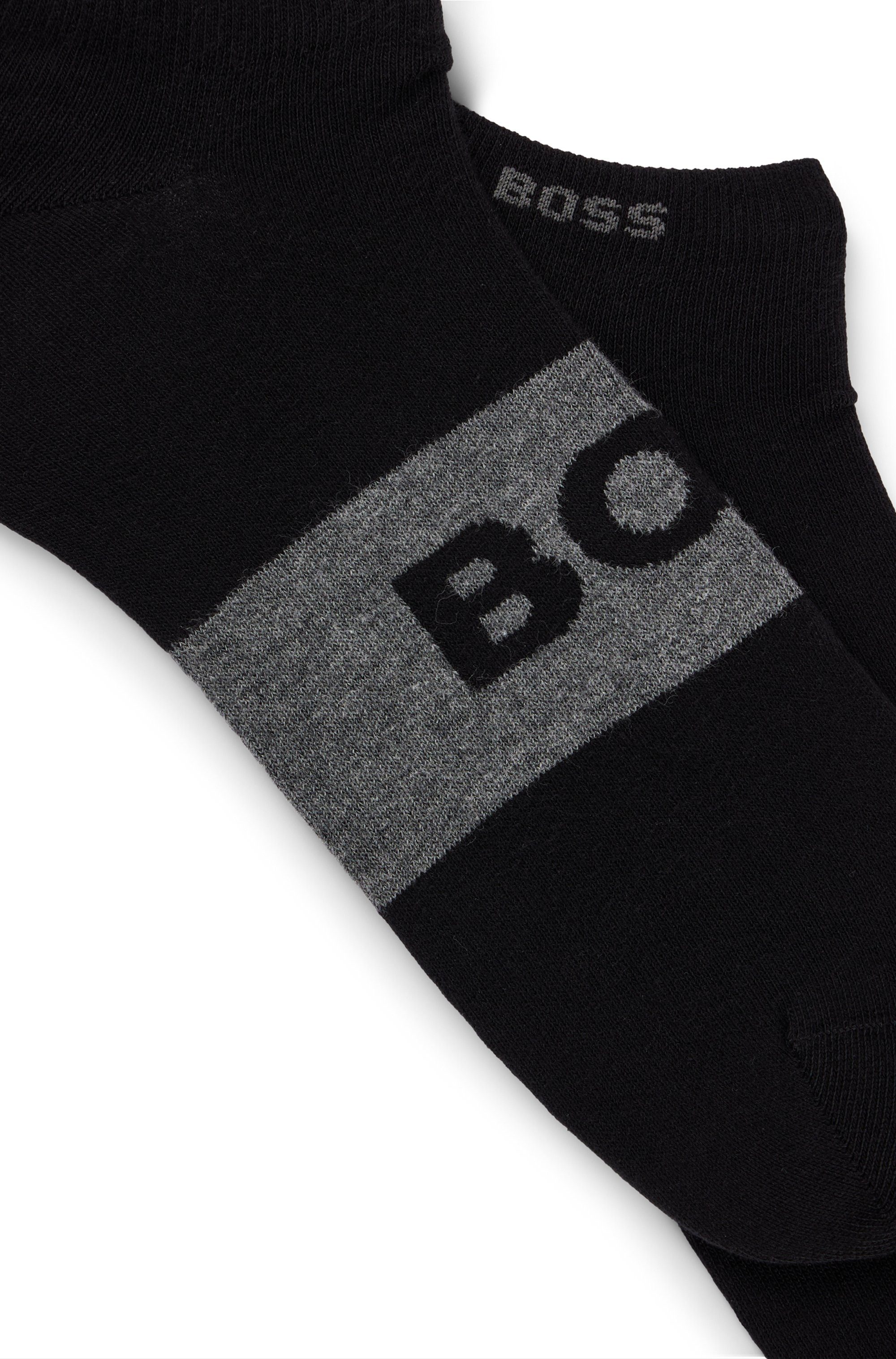 BOSS Business-sokken 2P AS Logo CC met groot, ingestrikt boss logo-opschrift (2 paar, Set van 2)