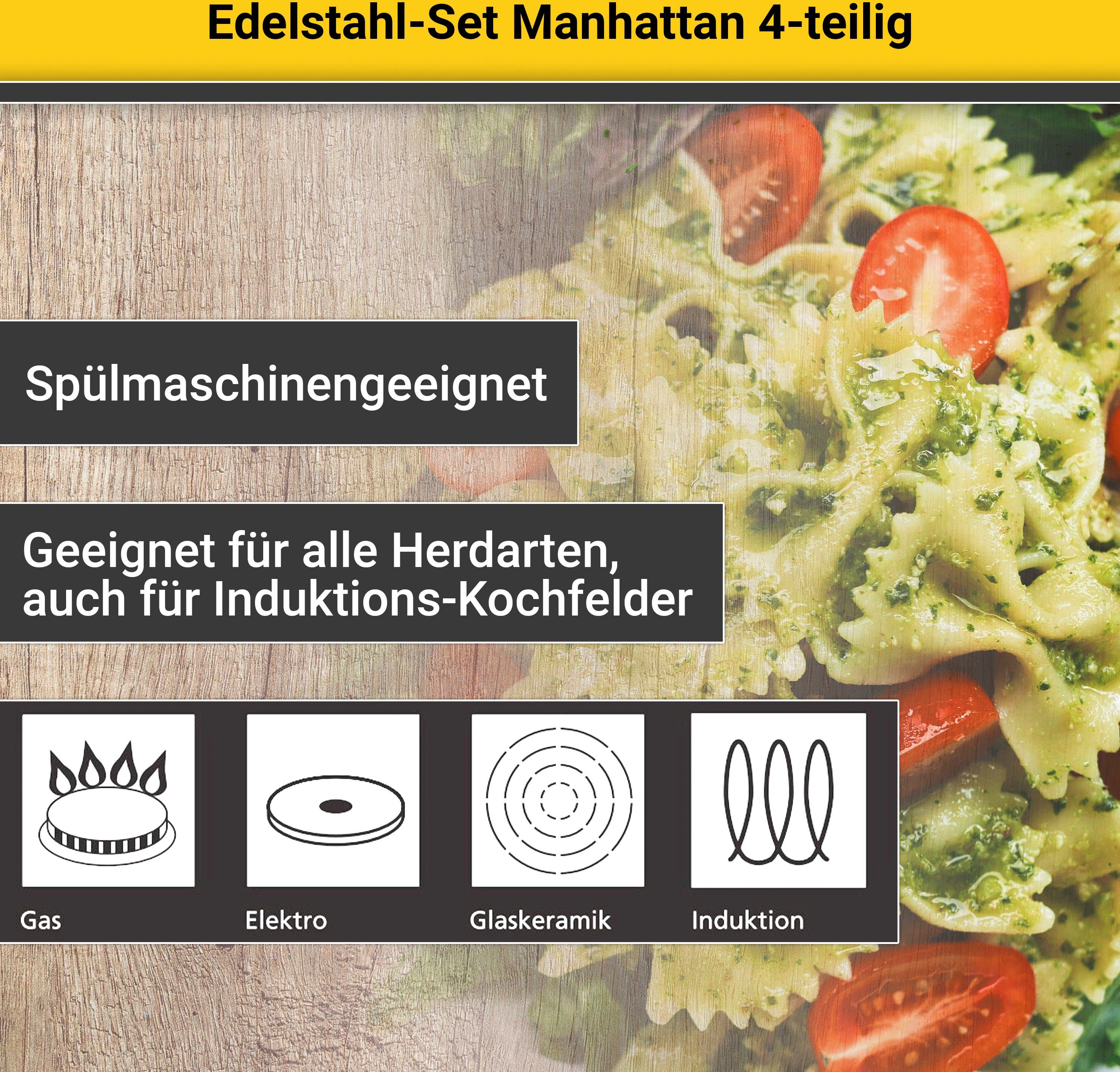 Krüger Pannenset Manhattan voor inductiekookvelden geschikt (set)