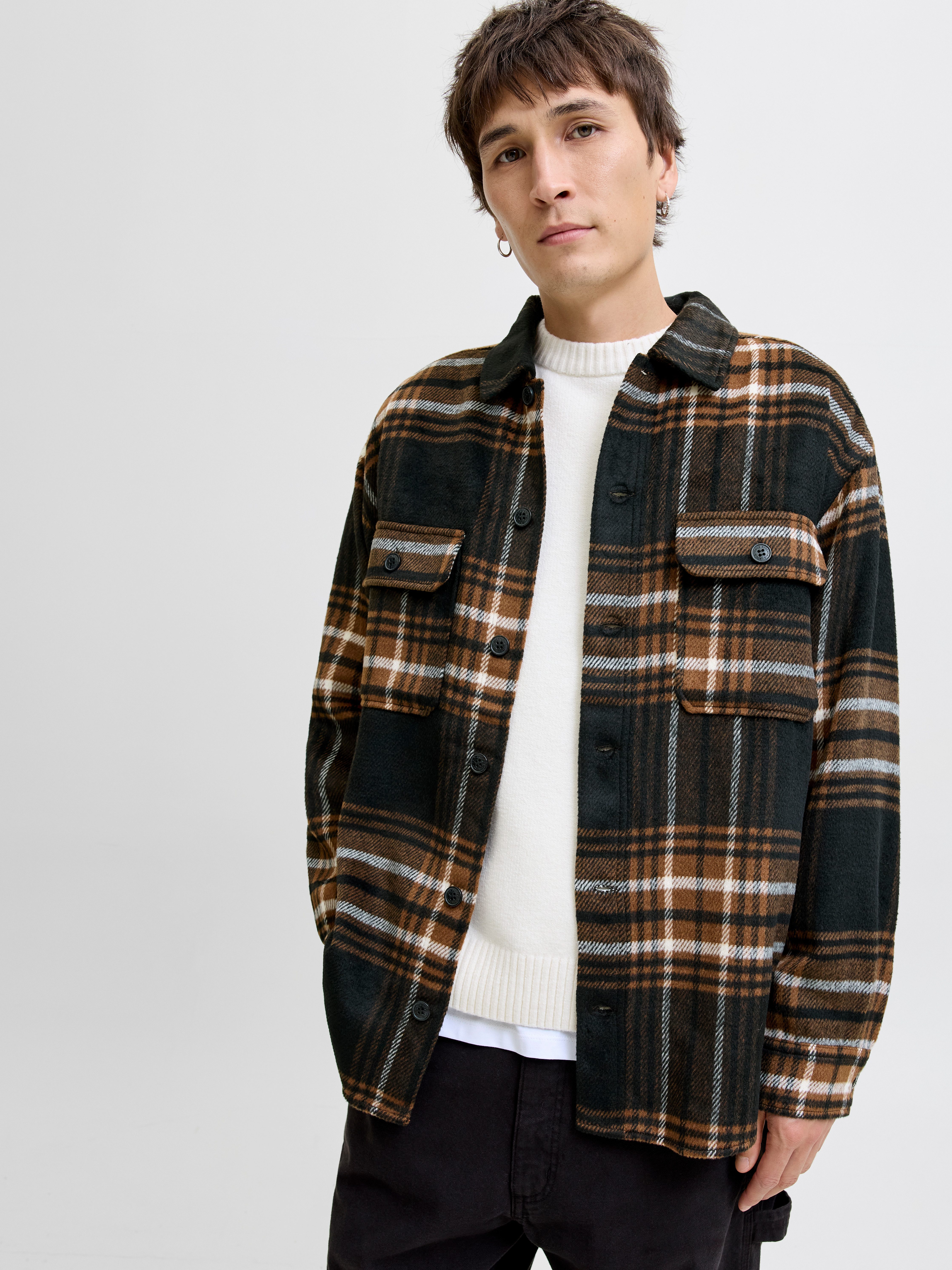 Jack & Jones Overhemd met lange mouwen JJEBRADLEY OLLIE OVERSHIRT LS NOOS