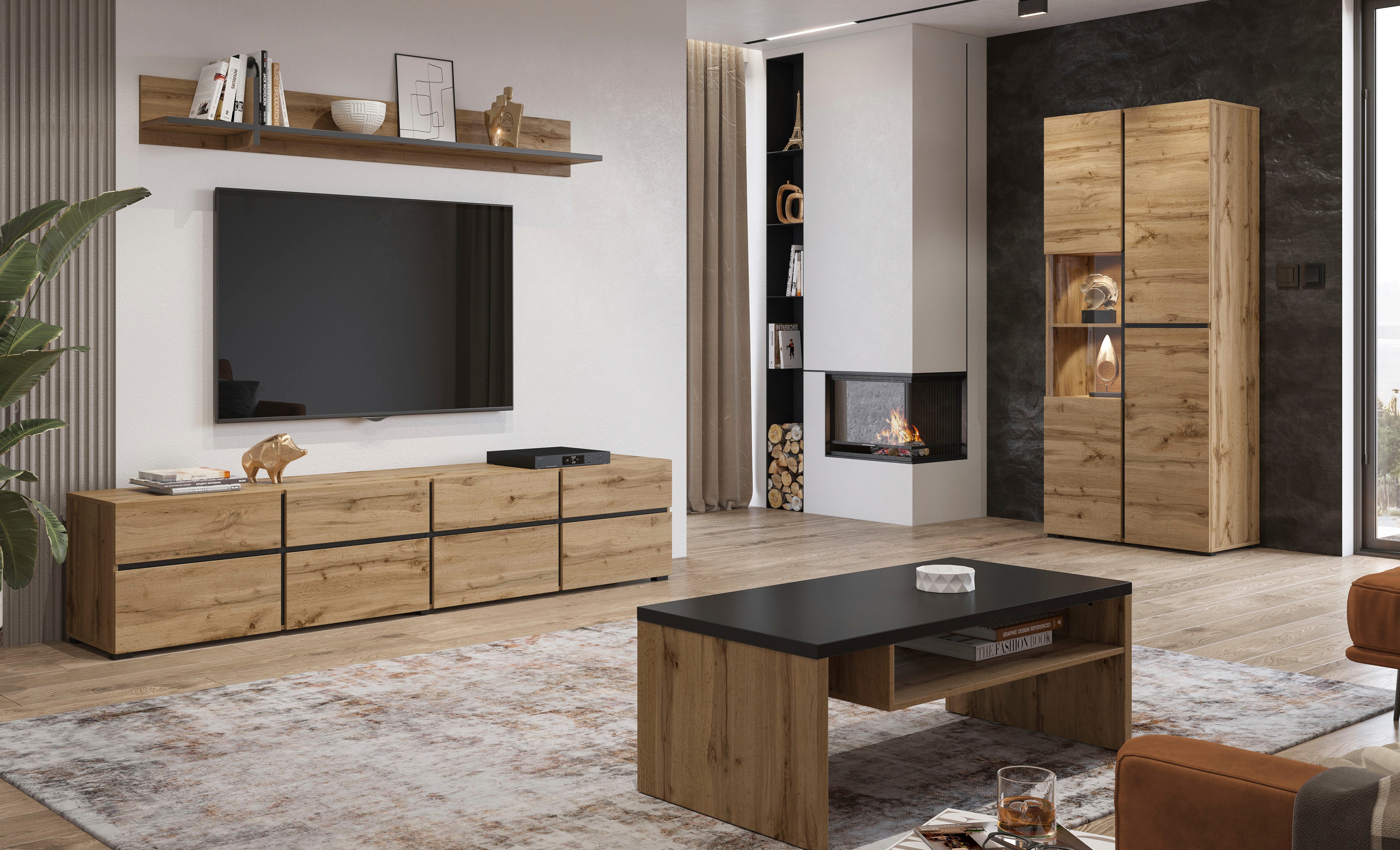 INOSIGN Wandrek Cross,Breedte 180 cm, moderne wandplank