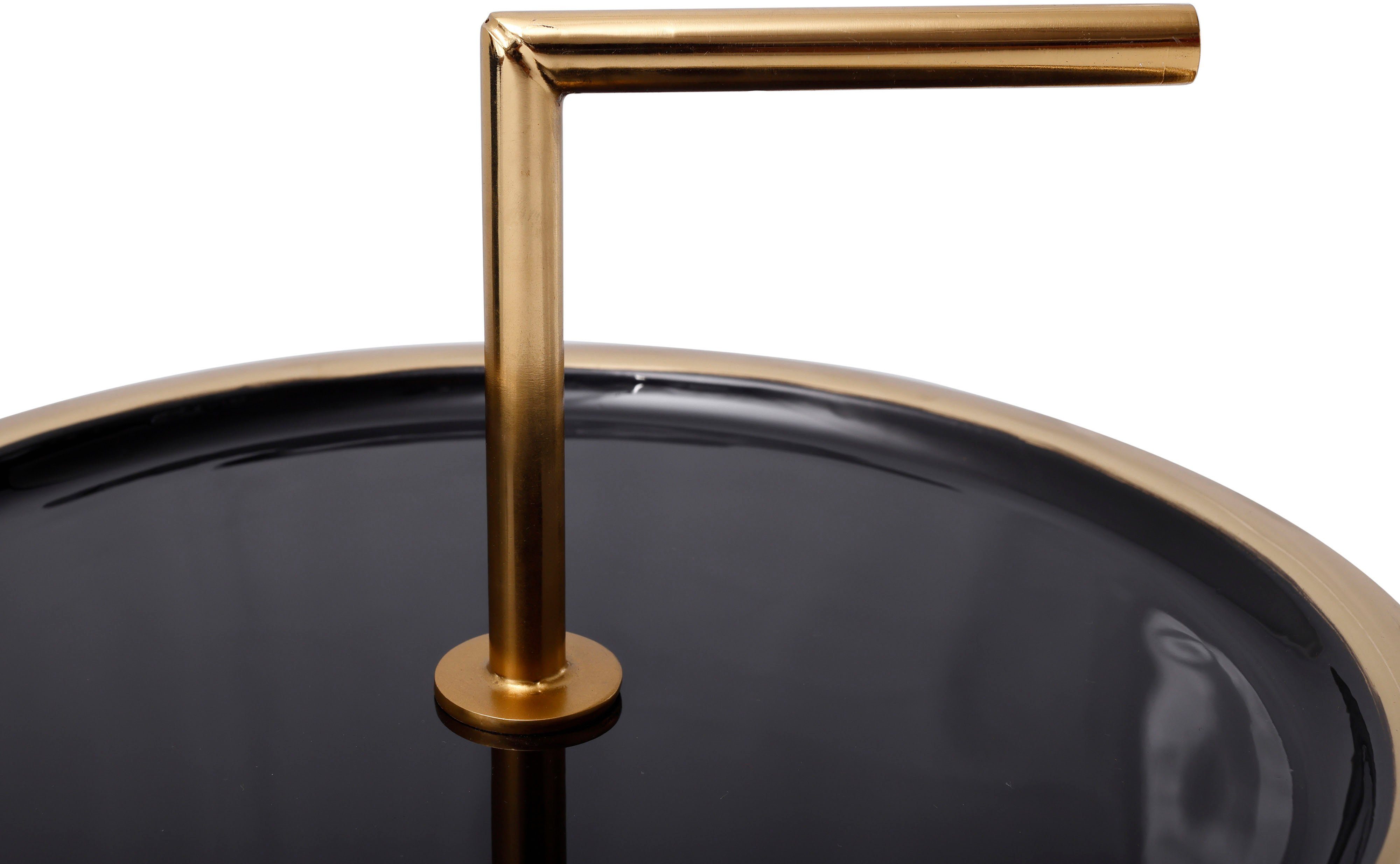 Kayoom Bijzettafel Art Deco 500, afzettafel van metaal, functioneel en stabiel Decoratief, met een afneembare handgreep ( 13 cm), opbergfunctie (1 stuk)