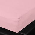 bettwarenshop hoeslaken nicole mako-jersey van puur katoen met elastiek (1 stuk) roze