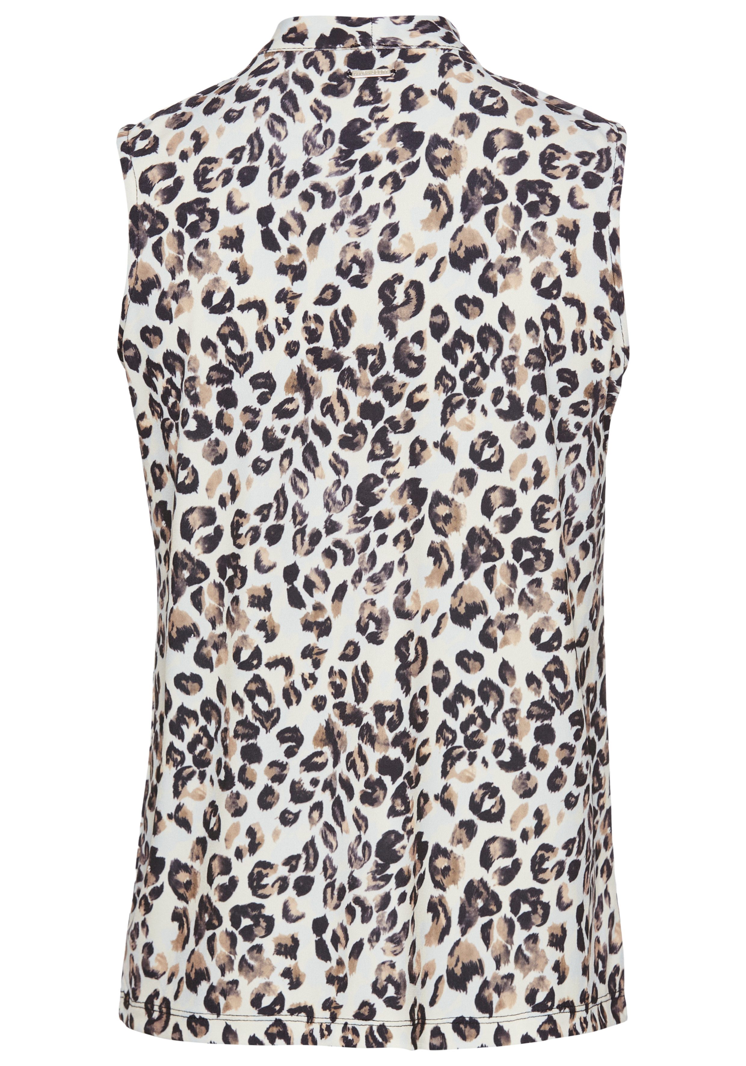 Laura Scott Shirttop in luipaardlook met brede strikband - nieuwe collectie