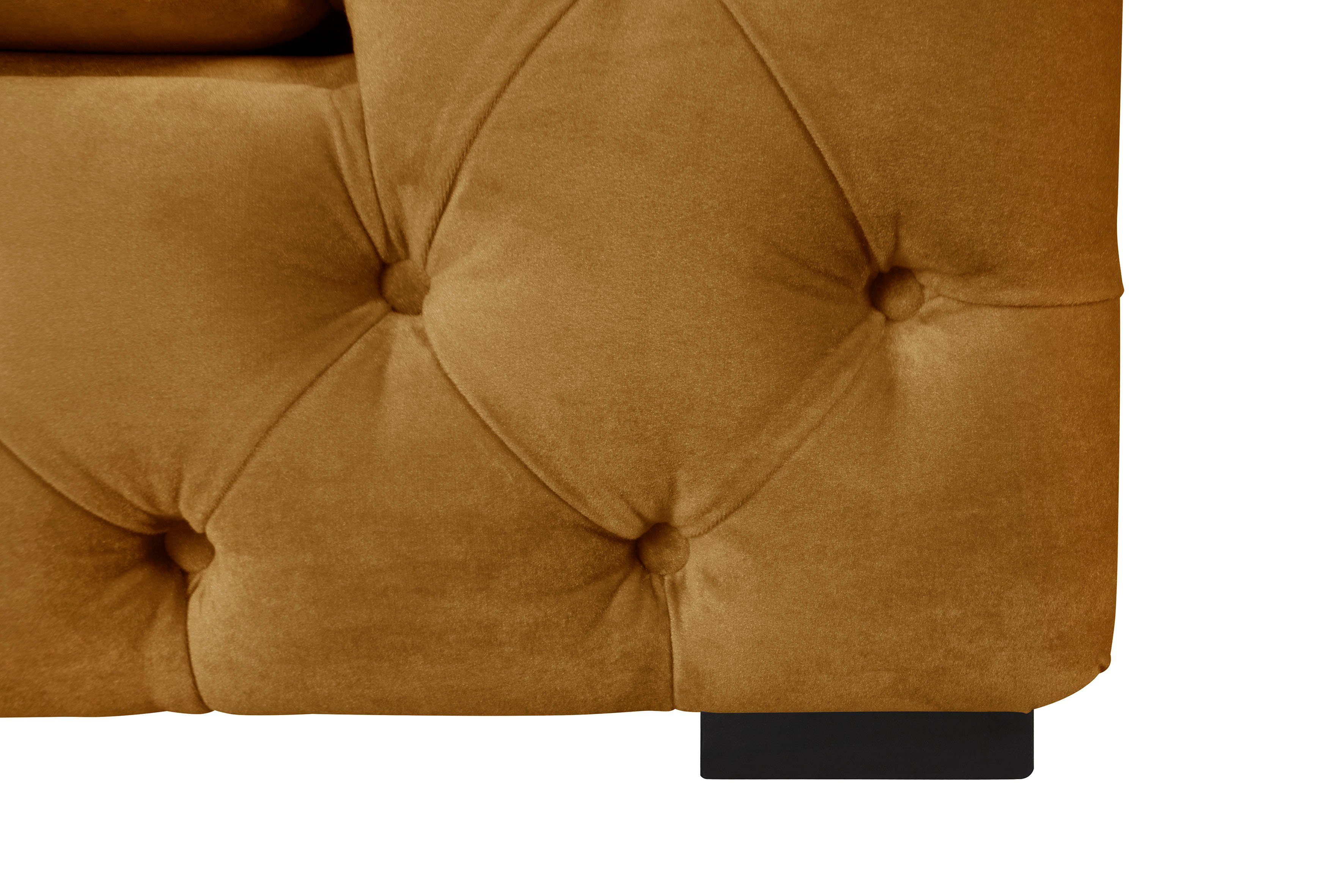 Guido Maria Kretschmer Home&Living Chesterfield-fauteuil Kalina stoel klassieke chesterfield knoopdetails, zeer hoogwaardige afwerking