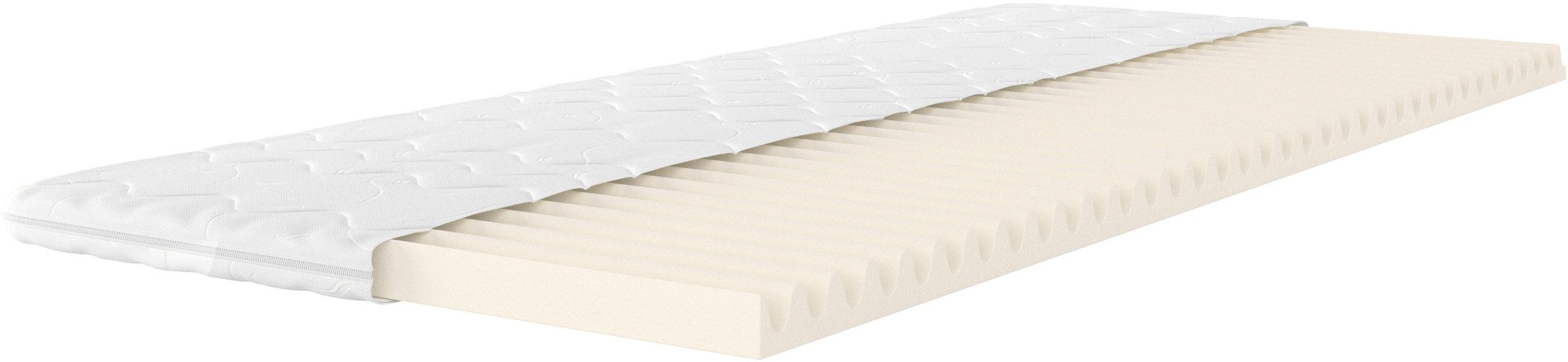 my home Topmatras Sandy, topmatras 90x200 cm,180x200 cm, meer dan 900 4,5 sterren beoordelingen (1 stuk) topmatrassen maat 3 (81-100 kg, middel) wit