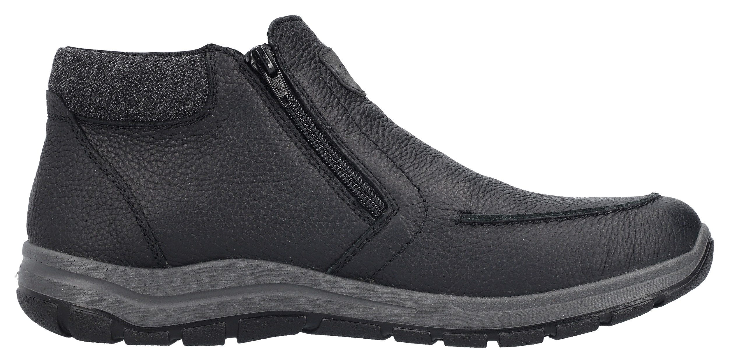 Rieker Winterlaarzen enkellaars, comfort schoen met twee praktische ritssluitingen