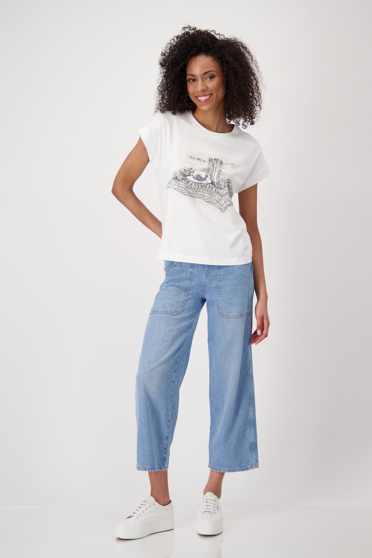 Monari T-shirt Shirt Cowboylaarzen