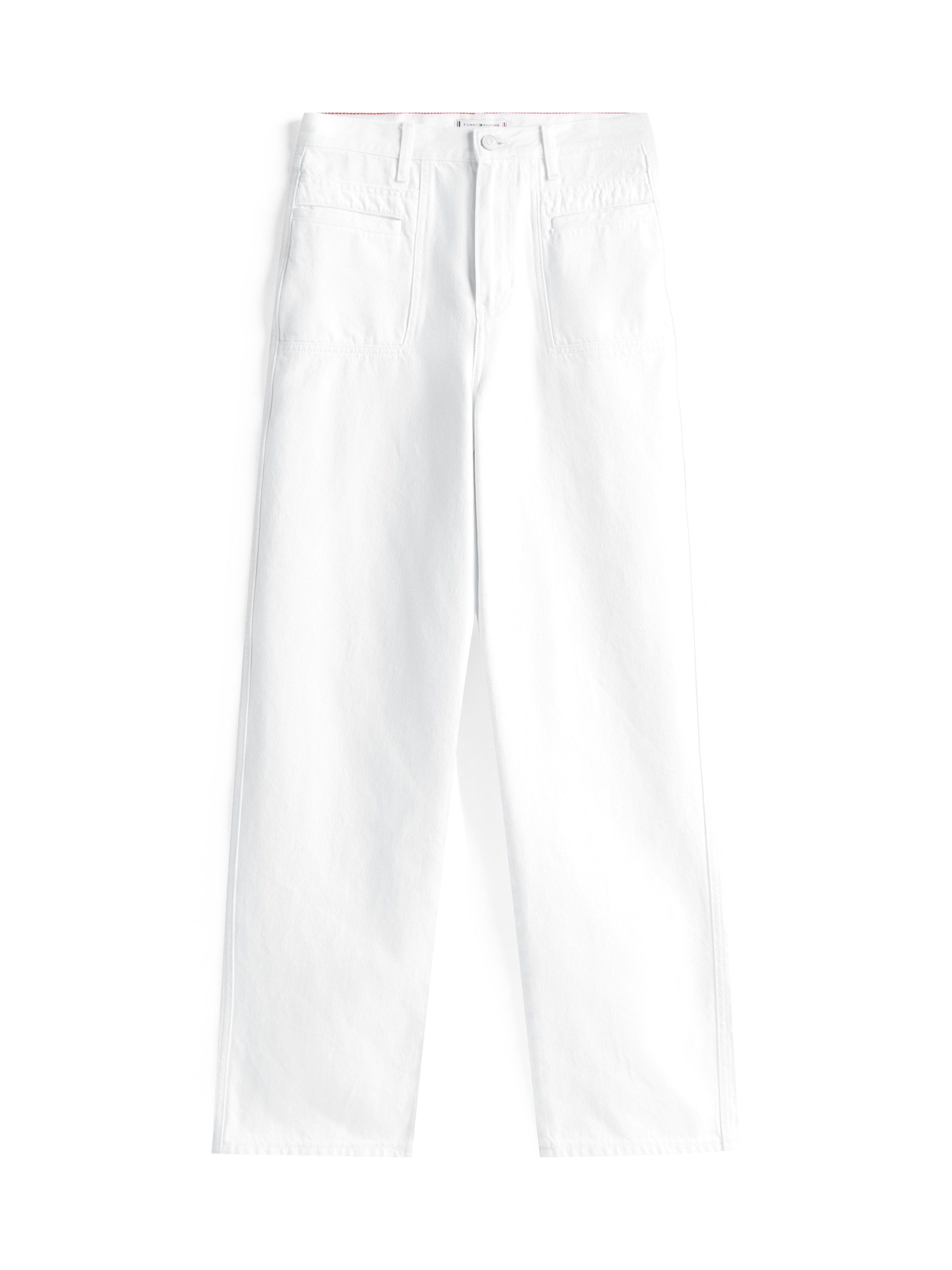 Tommy Hilfiger Straight jeans DNM WHITE RELAXED STRAIGHT HW