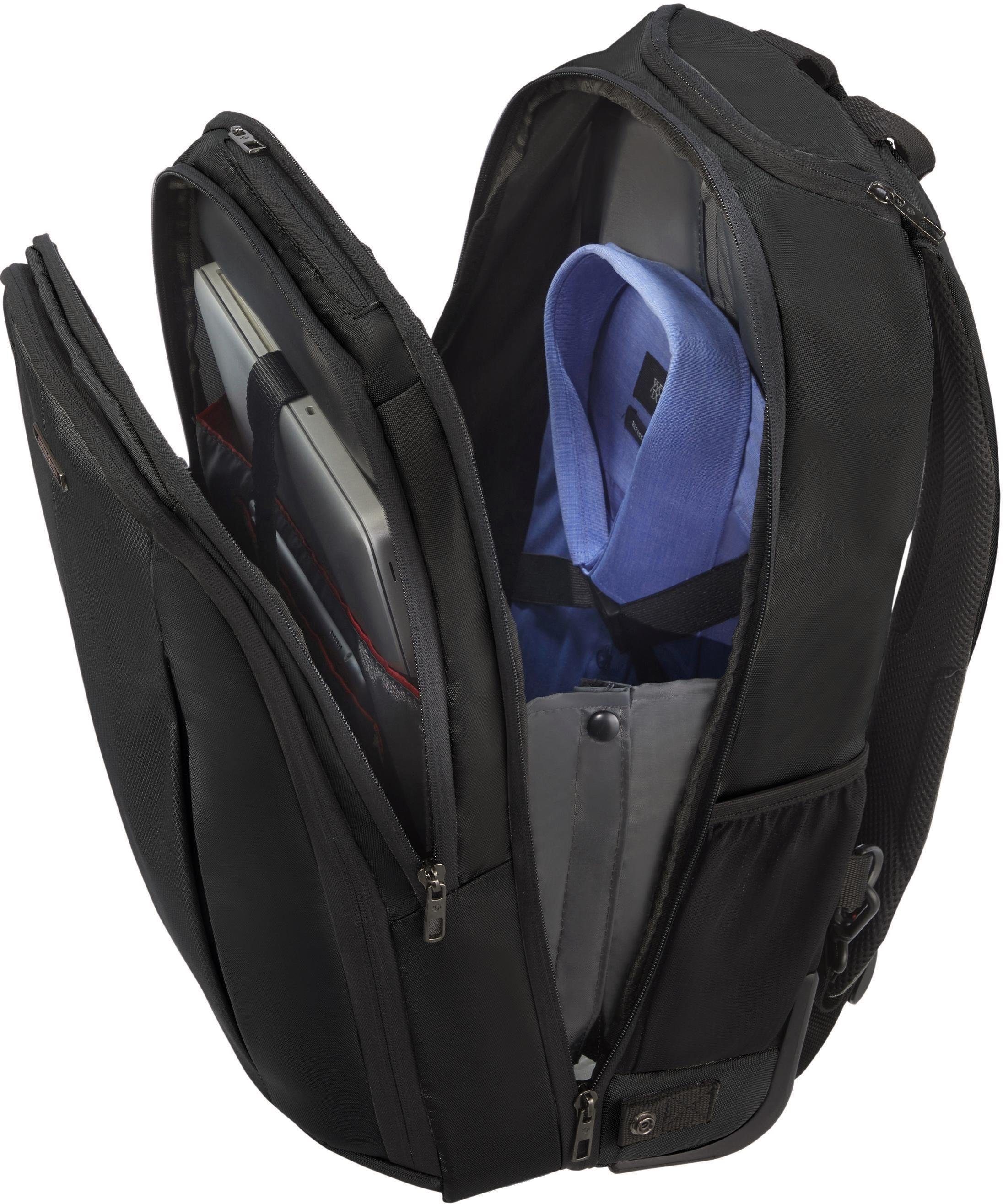 Samsonite Laptoprugzak Guardit 2.0, zwart, met 2 wielen en trolleyfunctie