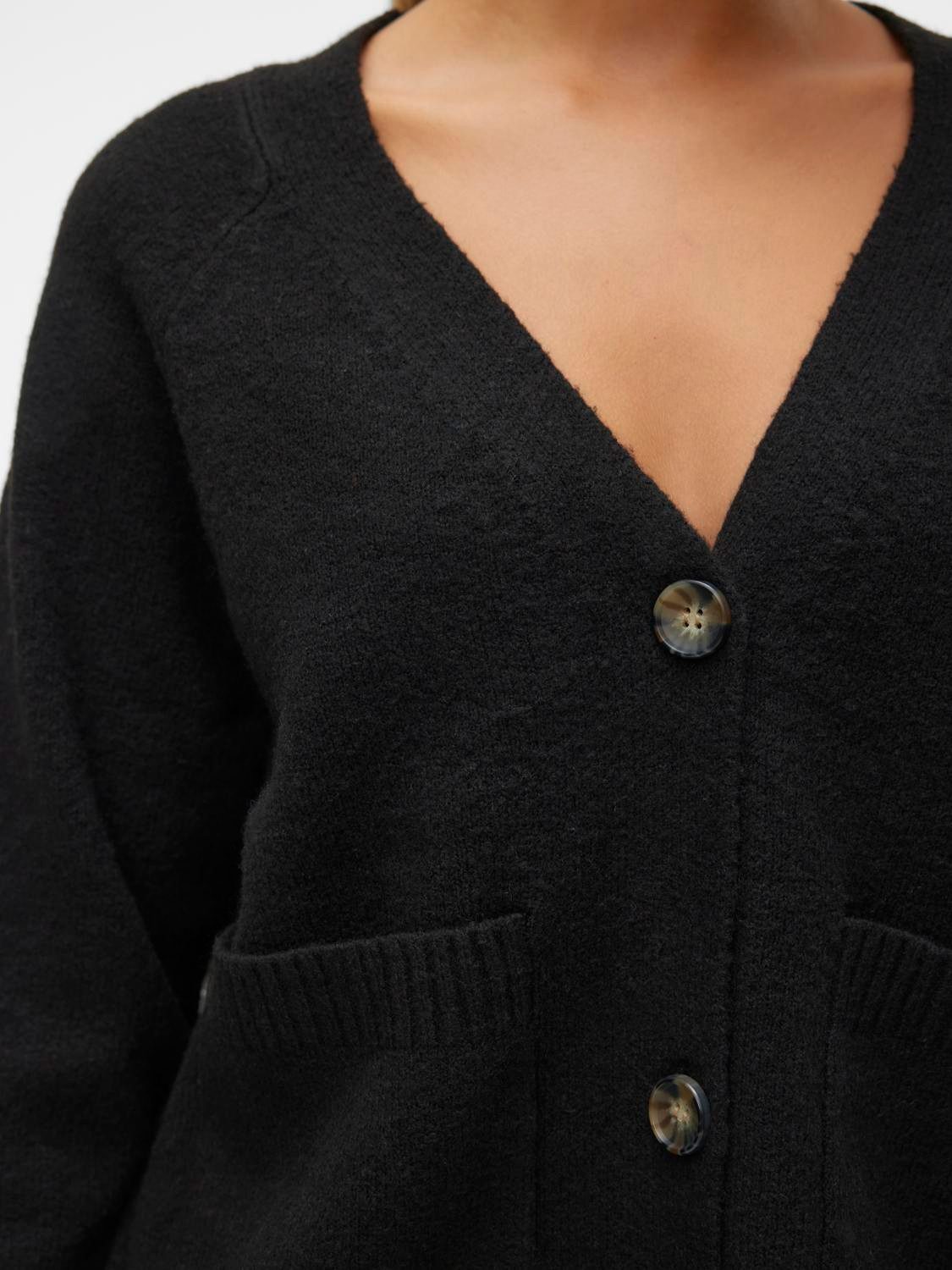 Vero Moda Vest VMBOOM LS V-NECK BUTTON CARDIGAN GA NOOS