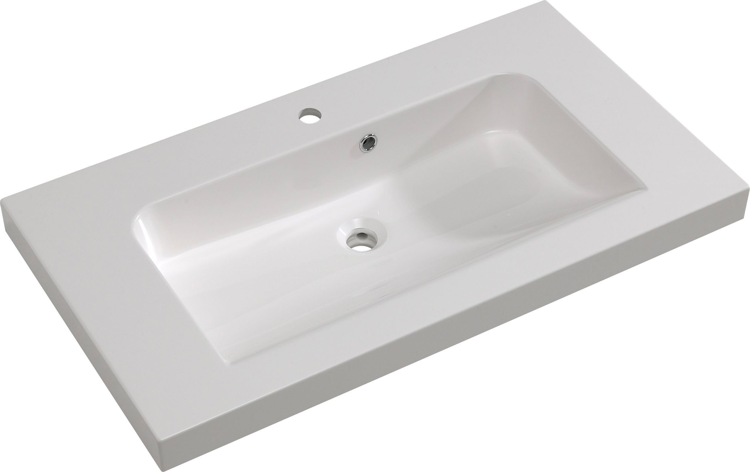 Saphir Badkamerserie Balto sprint wastafelmeubel met mineraalmarmeren wastafel, 92 cm breed (1 stuk)