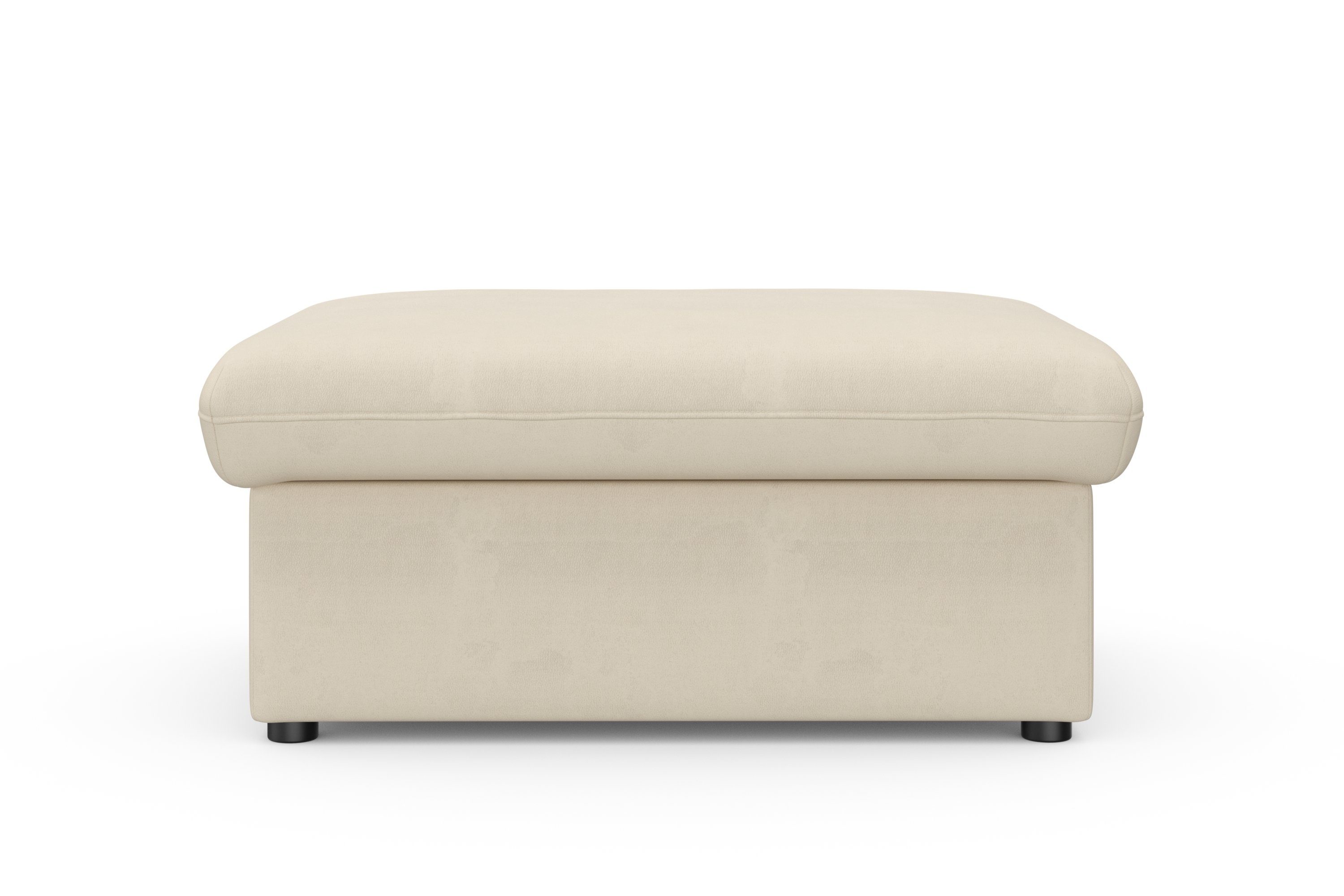 DOMO collection Hocker Topmatras met golfvering, op kunststof glijders