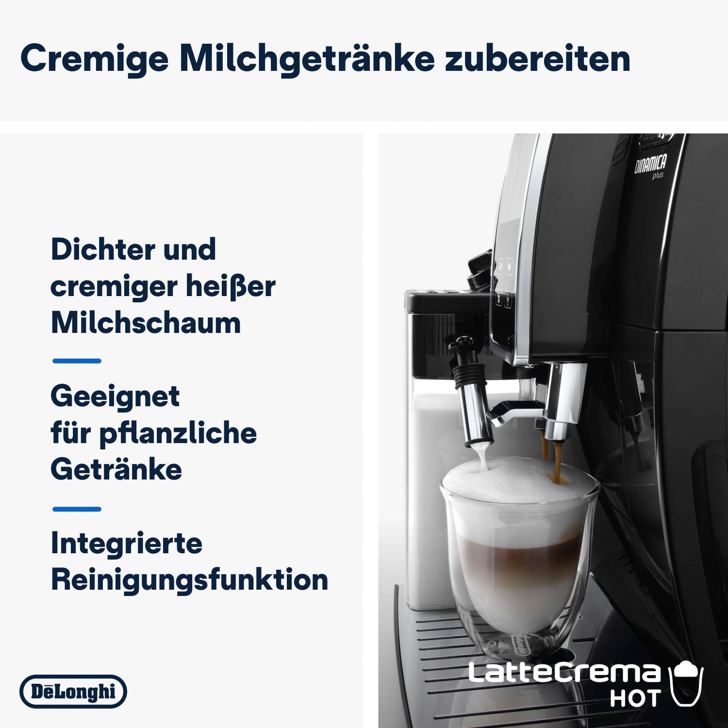 De'Longhi Volautomatisch koffiezetapparaat Dinamica Plus ECAM 370.70.B