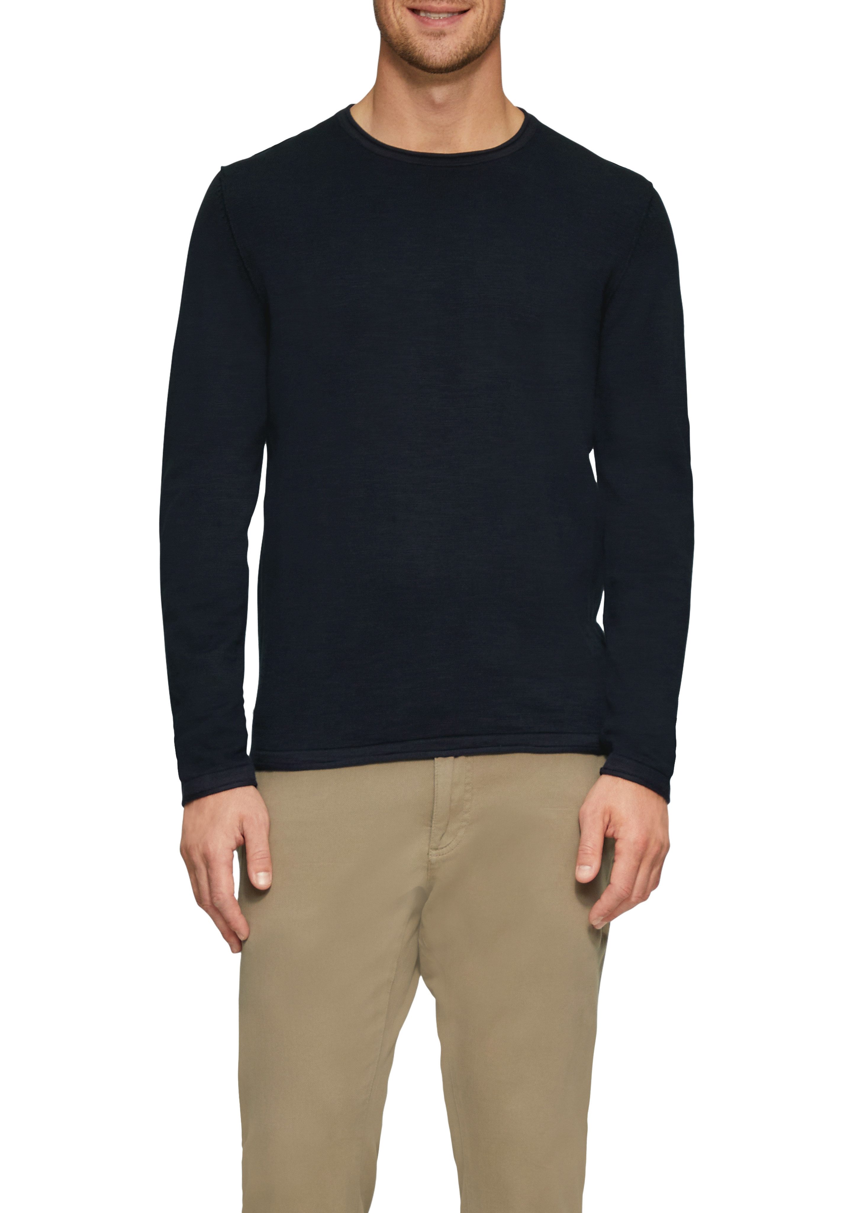 s.Oliver Trui met ronde hals met een ronde hals heren pullovers maat M blauw