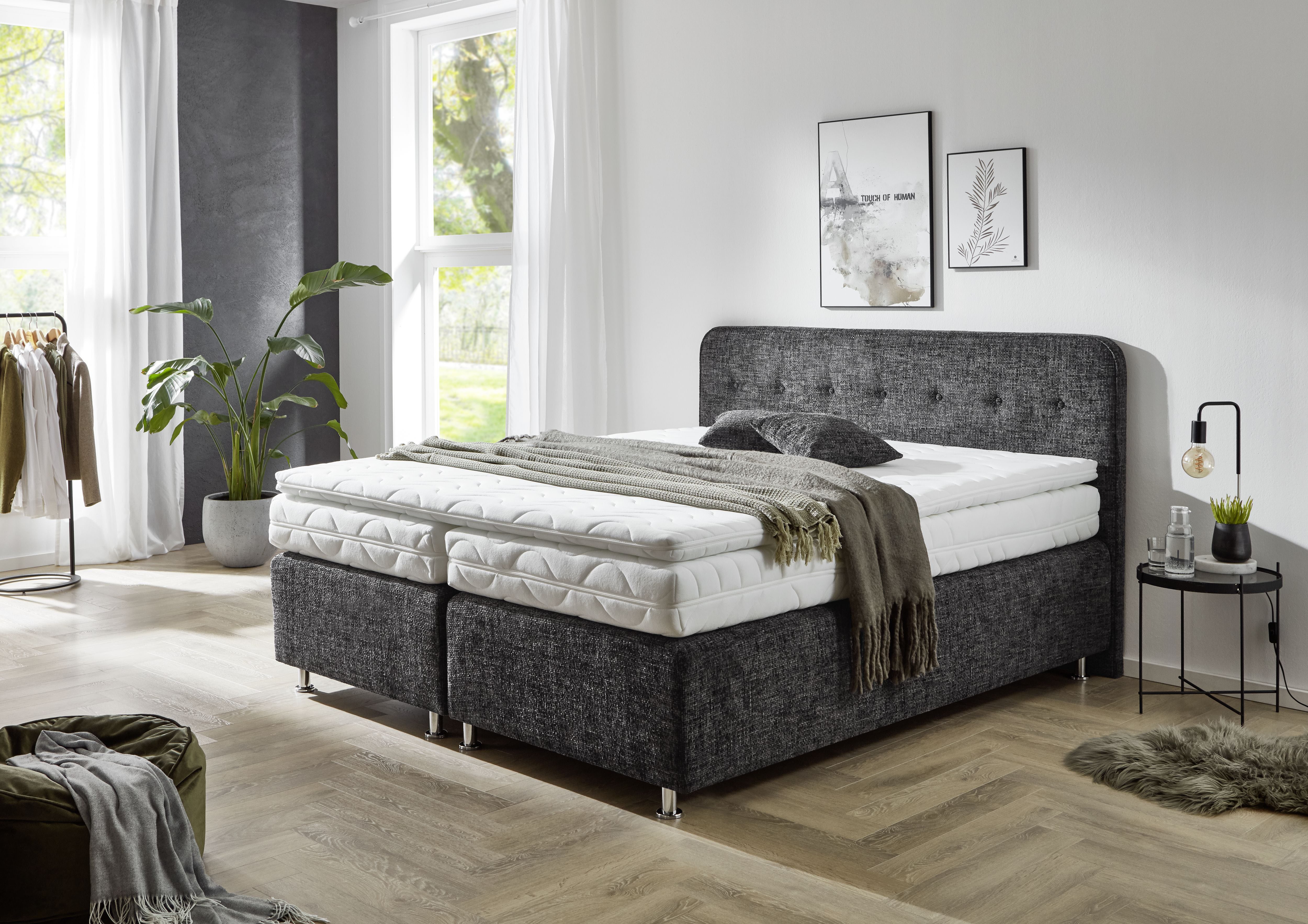 Westfalia Polsterbetten Boxspring Sapporo Incl. sierkussen, kiesbaar in H2, H3 & H4
