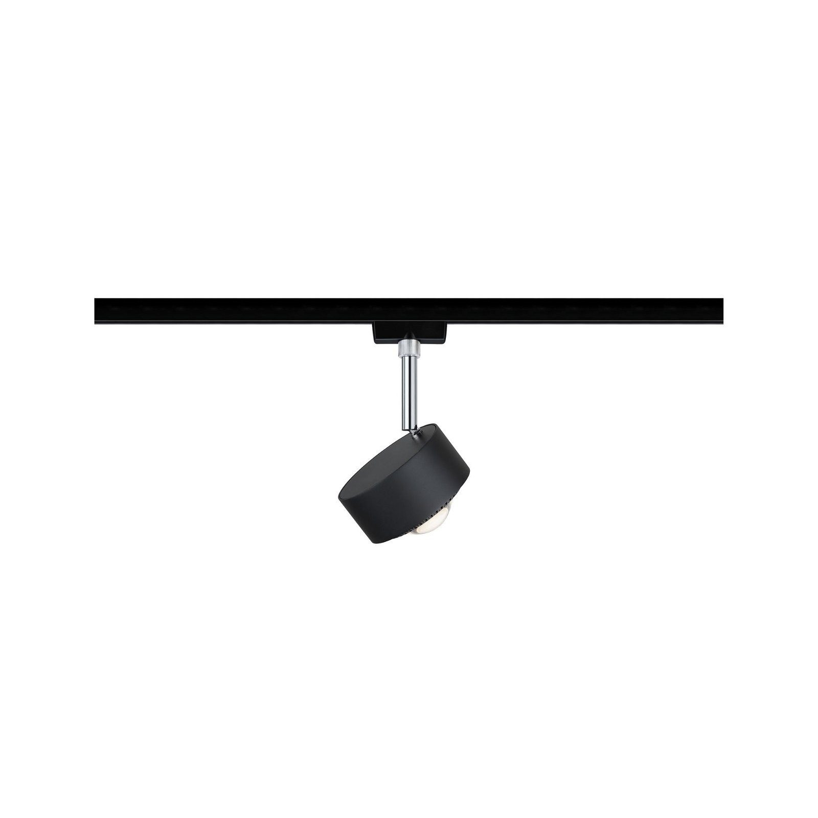 Paulmann Railsysteem-lampen URail rail spot Aldan 498lm 8W 2700K 230V Zwart mat, Chroom