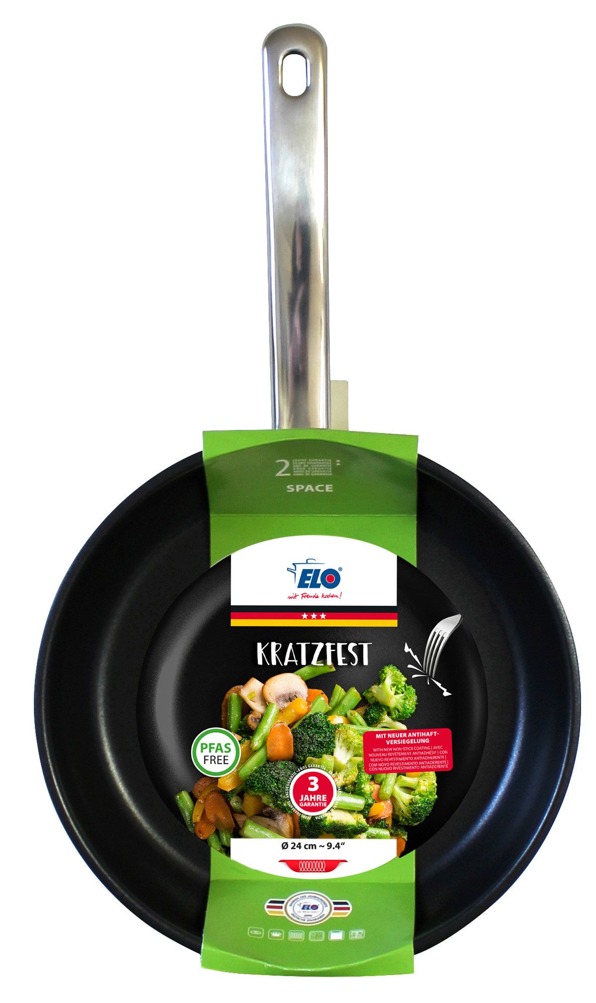 Elo Basic Koekenpan Space Geschikt voor alle kookplaten, incl. inductie (1-delig)