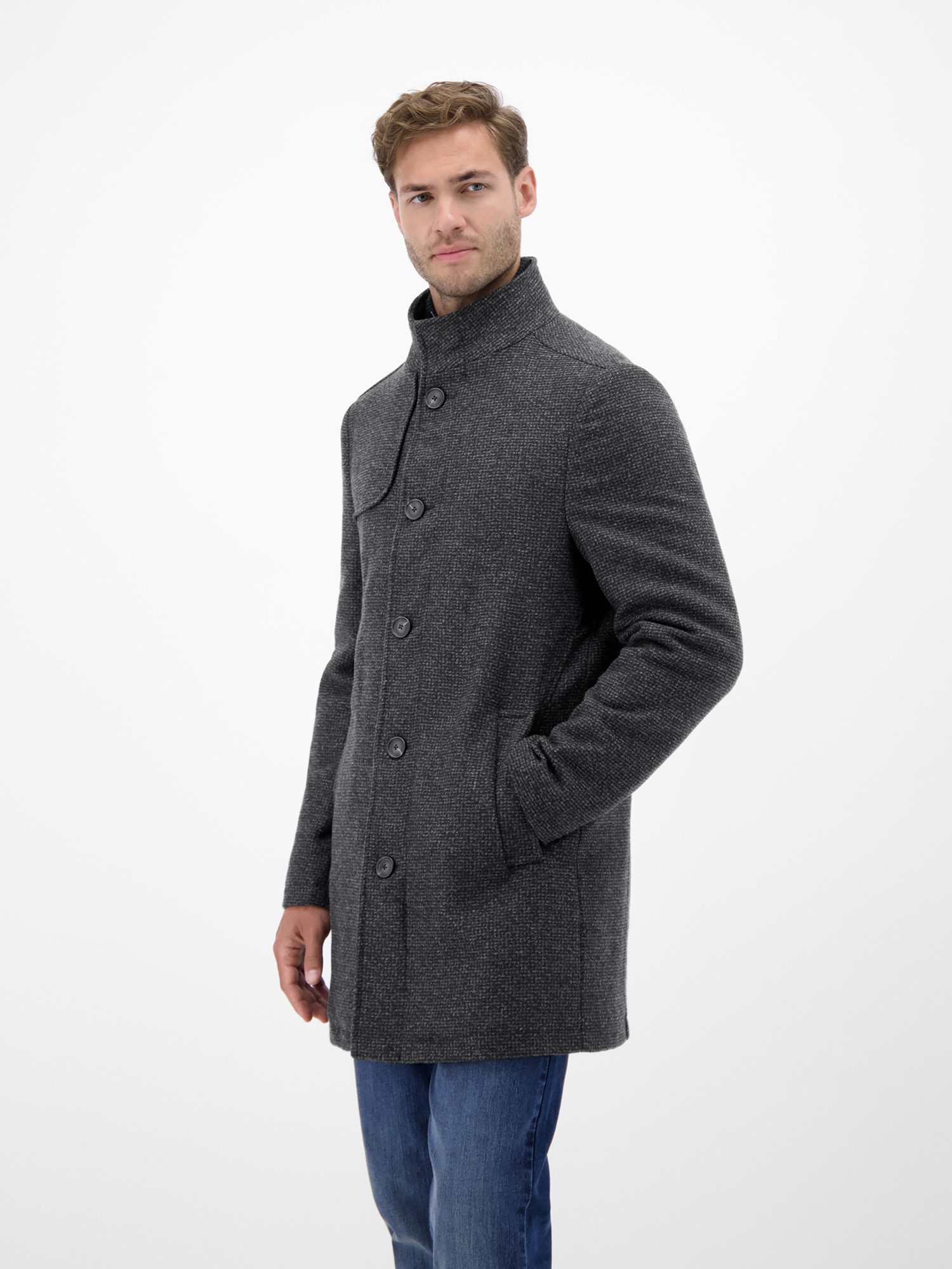 Lerros Wollen jas LERROS Sportieve wollen jas voor heren