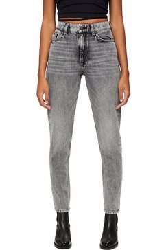 edc by esprit 7-8 jeans met logoknoop grijs