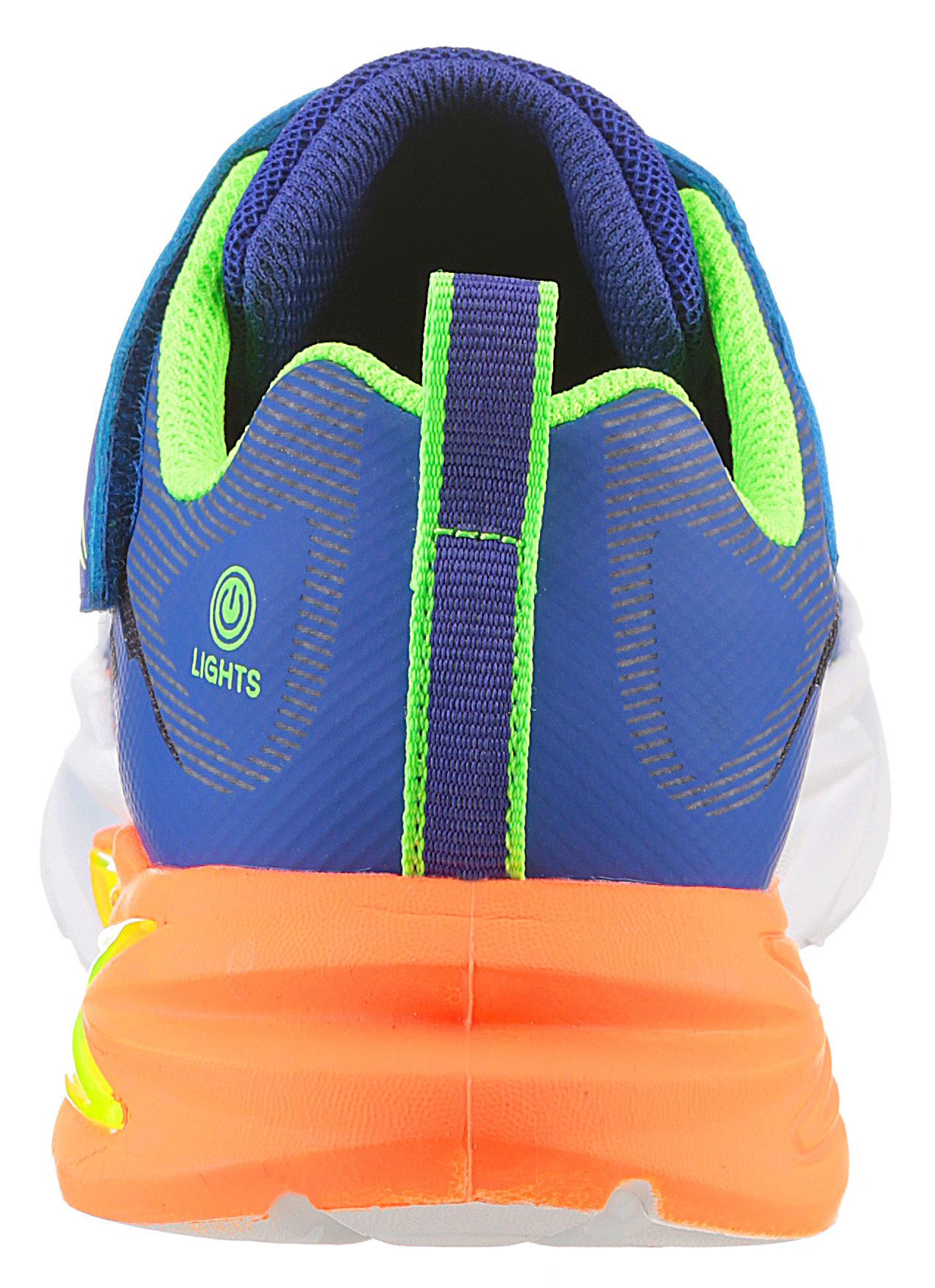 Skechers Kids Sneakers FLEX-GLOW ULTRA , blink-klittenbandschoen om in te glijden, neon, maat sjabloon om te downloaden