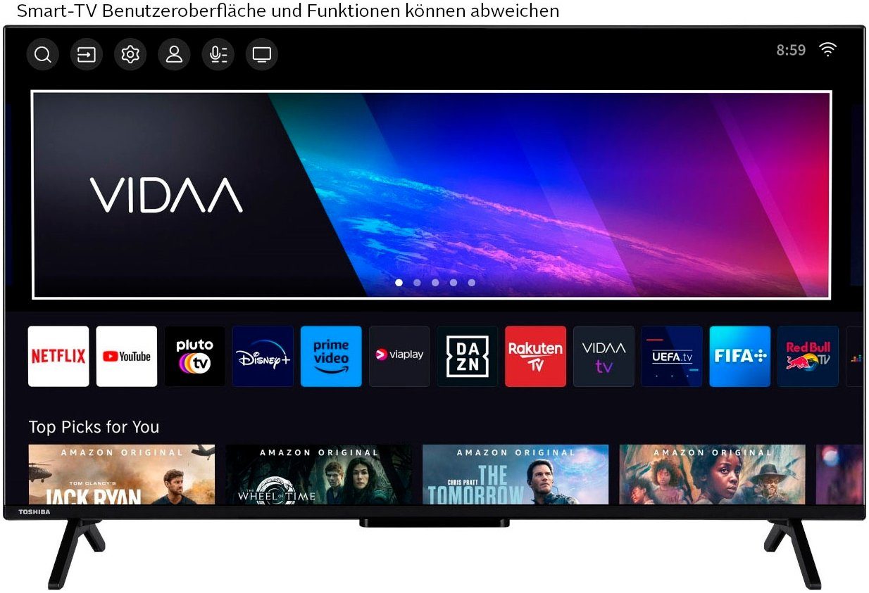 Toshiba QLED-TV 43QV2463DA, 108 cm / 43", 4K Ultra HD, Smart TV