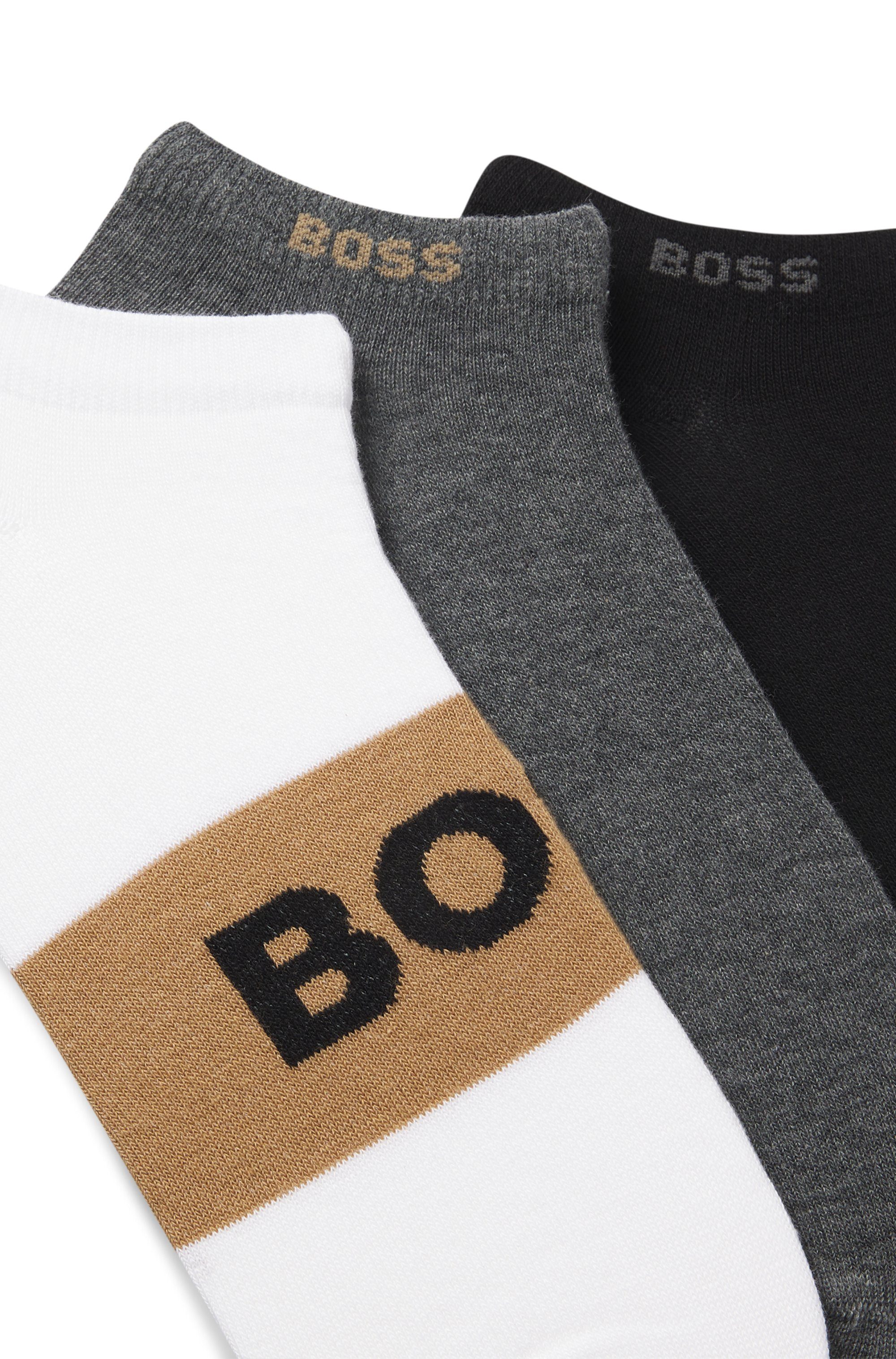 BOSS Sneakersokken 3P AS Logo CC (3 paar)