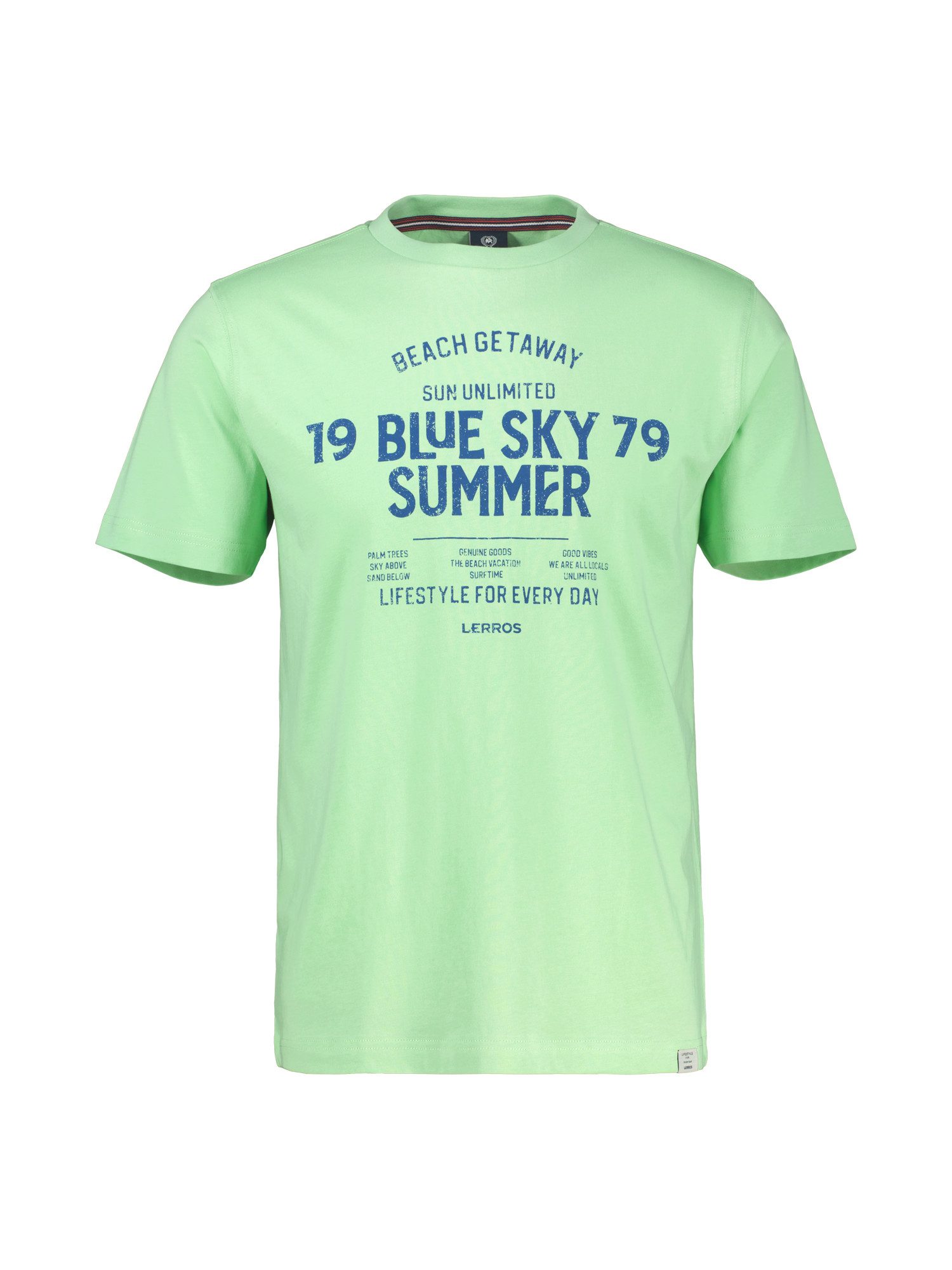 Lerros T-shirt LERROS heren T-shirt met borst-print