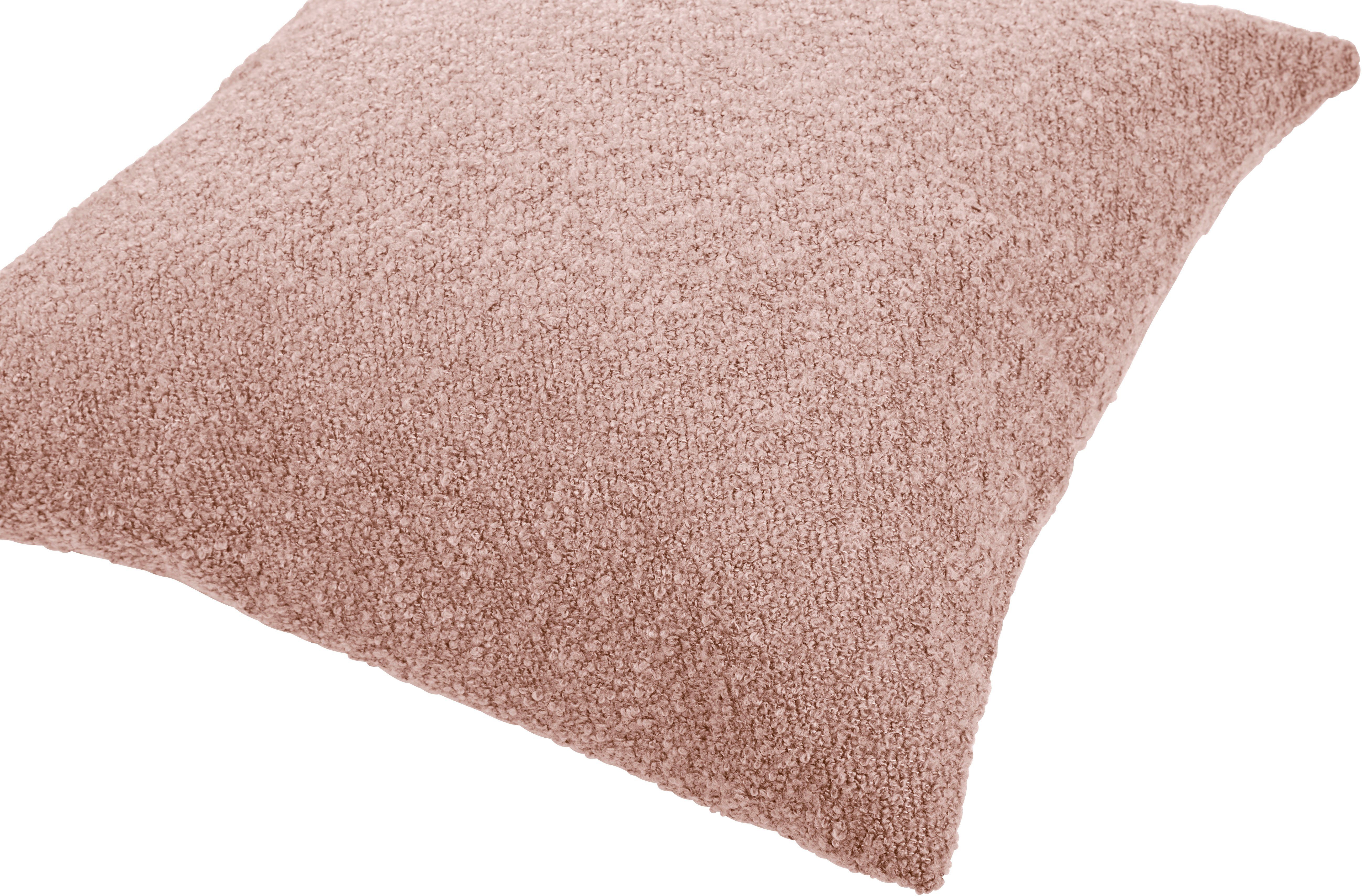 done.® Kussenhoes Touch Effen kussenhoes van zachte bouclé-stof (1 stuk)