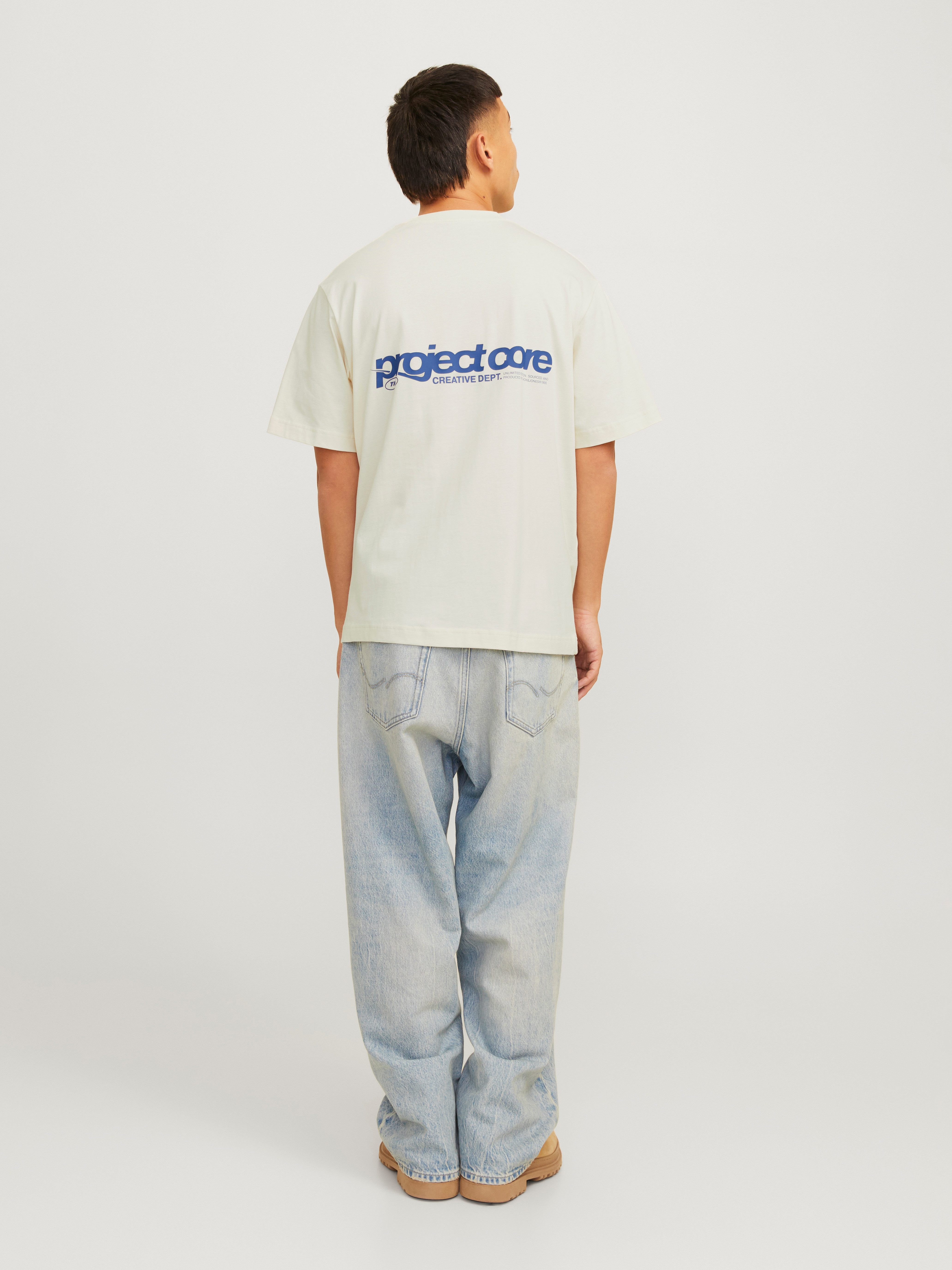 Jack & Jones T-shirt JCOUNION BACK PRINT TEE SS CREW NOOS