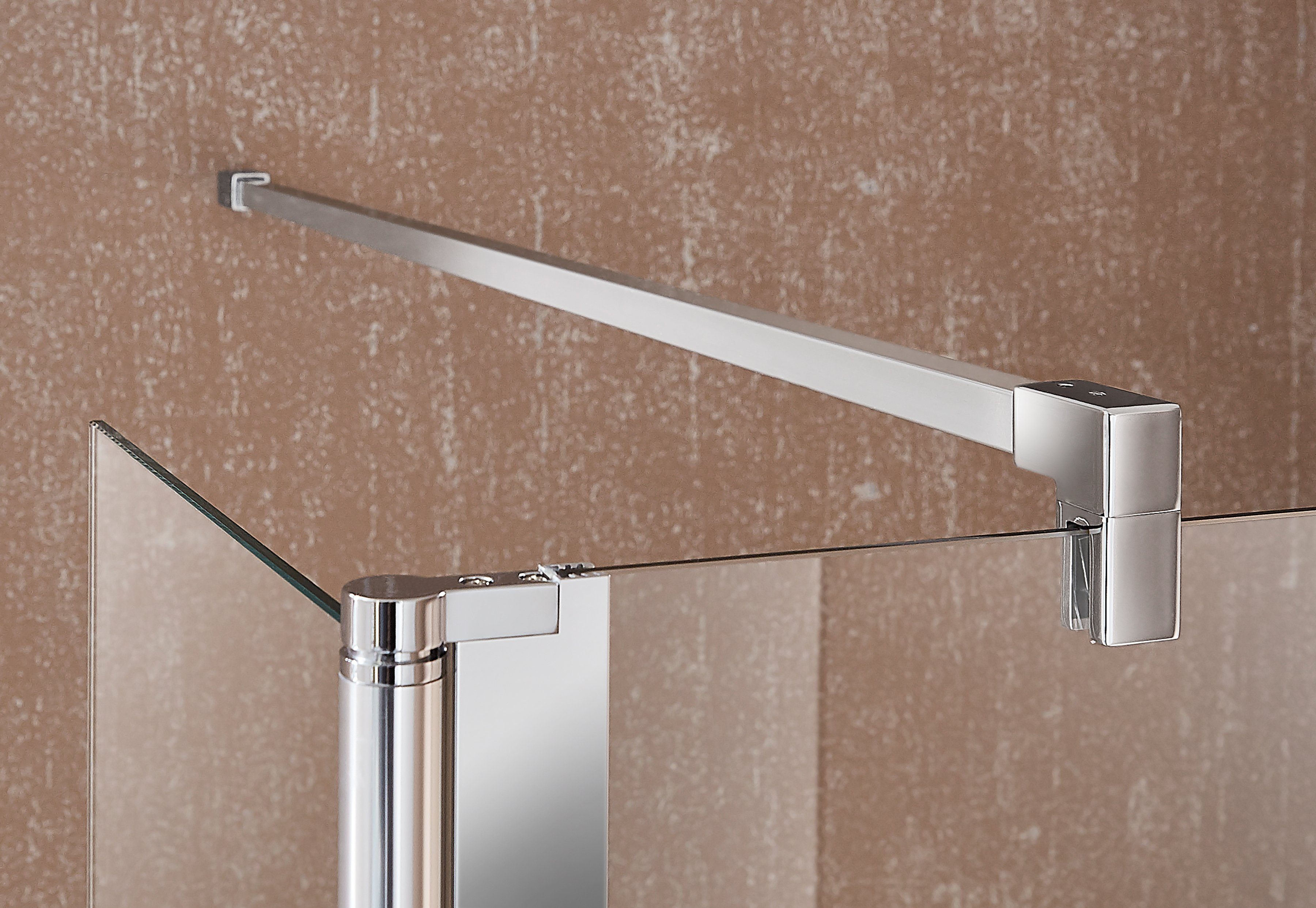 welltime Walk-in-douche Milaan in 3 verschillende breedten (90,100, 120 cm), 6 mm dik veiligheidsglas, 90 cm