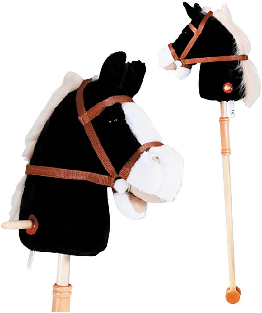 Knorrtoys® Stokpaardje Blacky met geluid